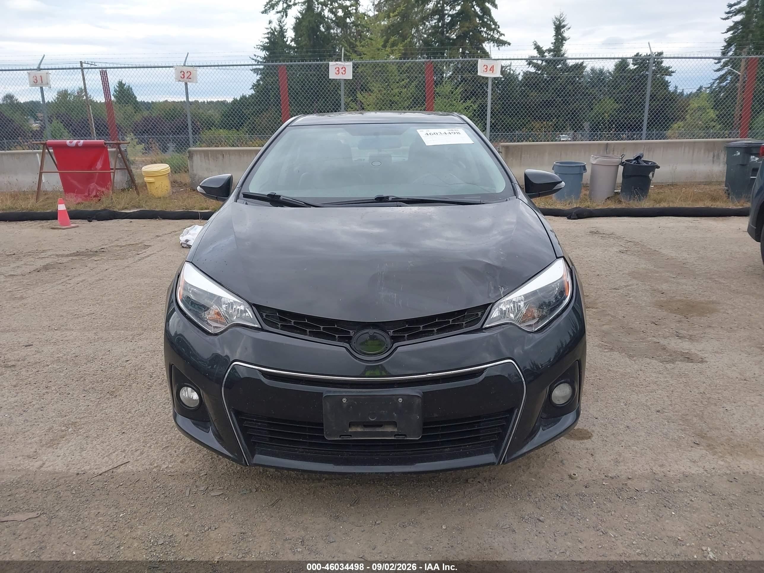 2015 Toyota Corolla S Plus Black vin: 2T1BURHE1FC438364