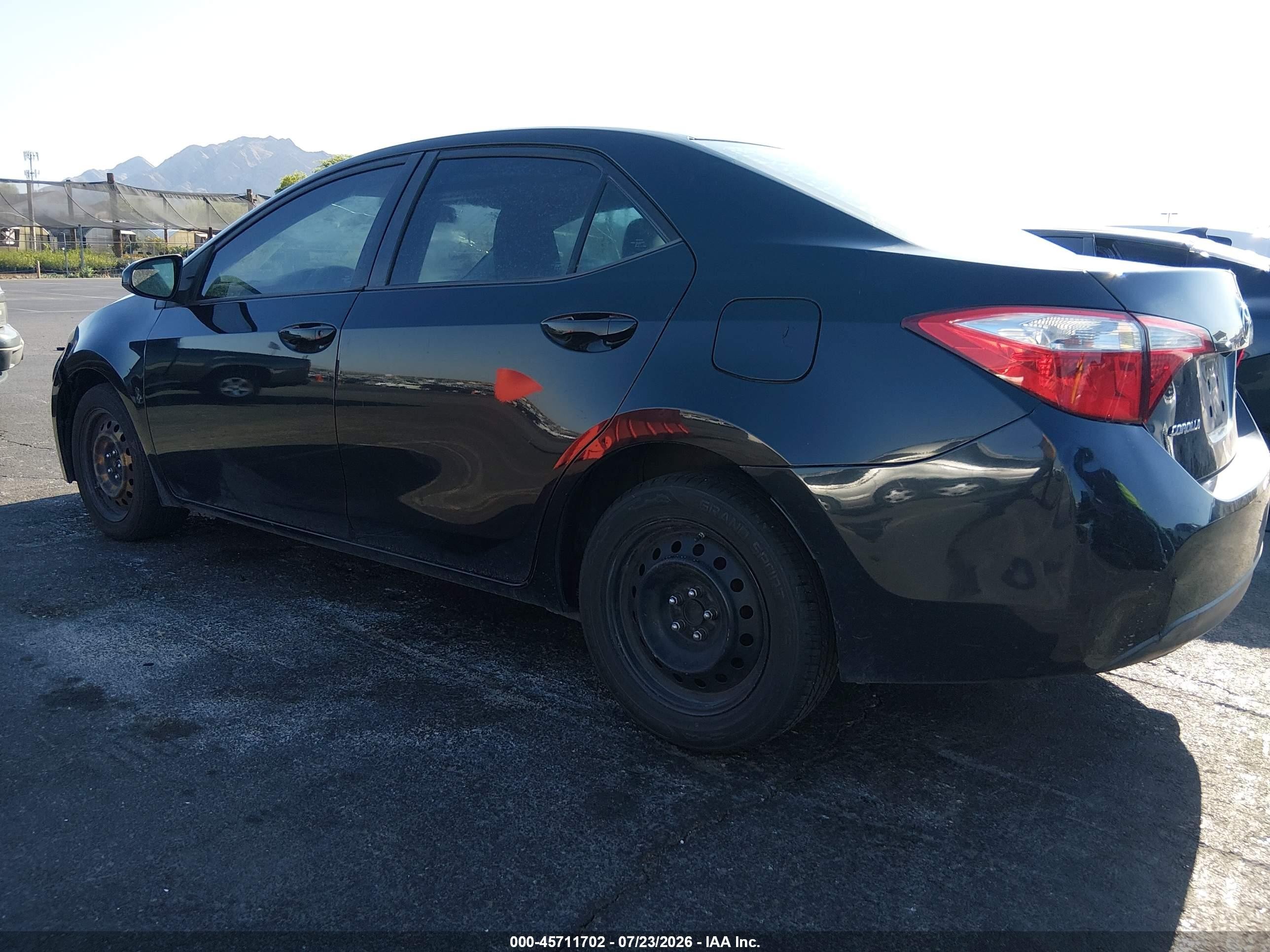 2015 Toyota Corolla Le Черный vin: 2T1BURHE1FC444651