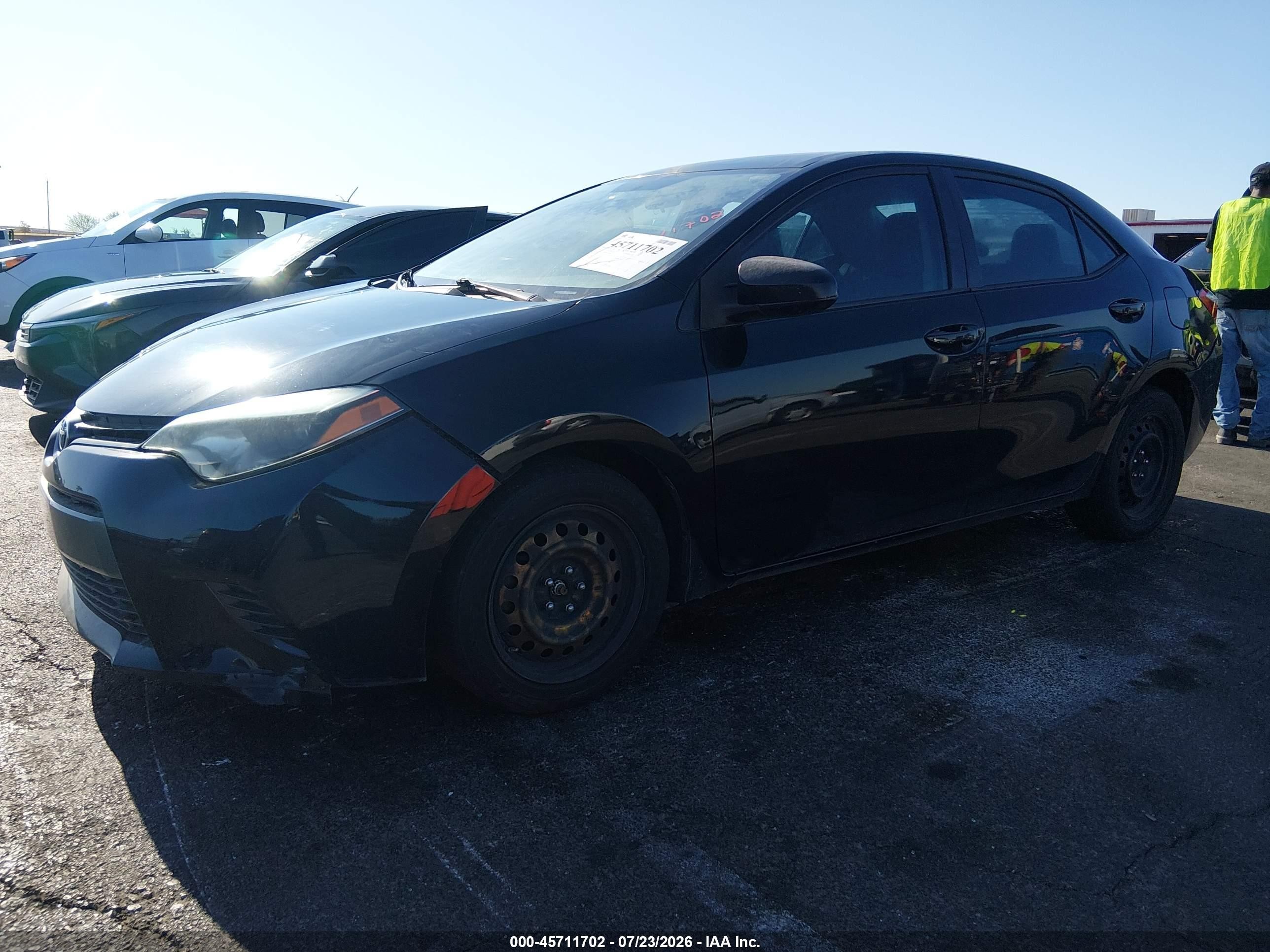 2015 Toyota Corolla Le Черный vin: 2T1BURHE1FC444651