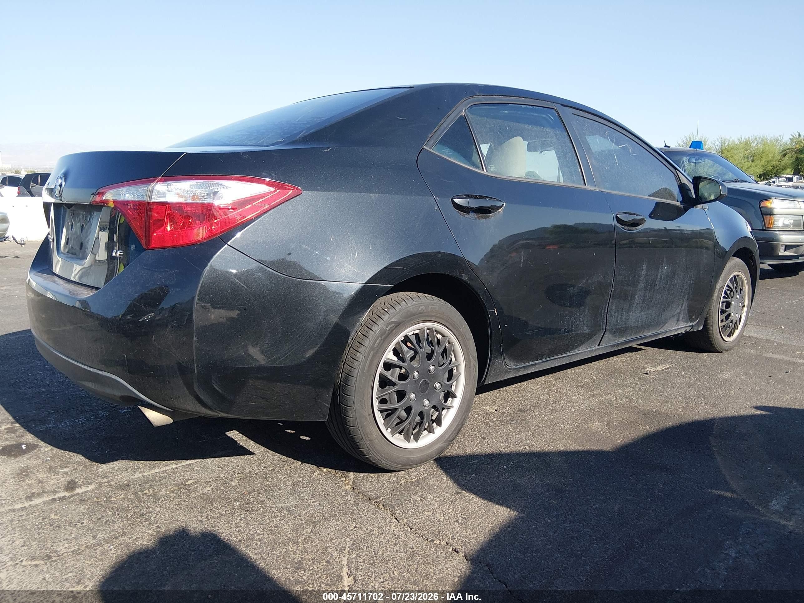 2015 Toyota Corolla Le Черный vin: 2T1BURHE1FC444651