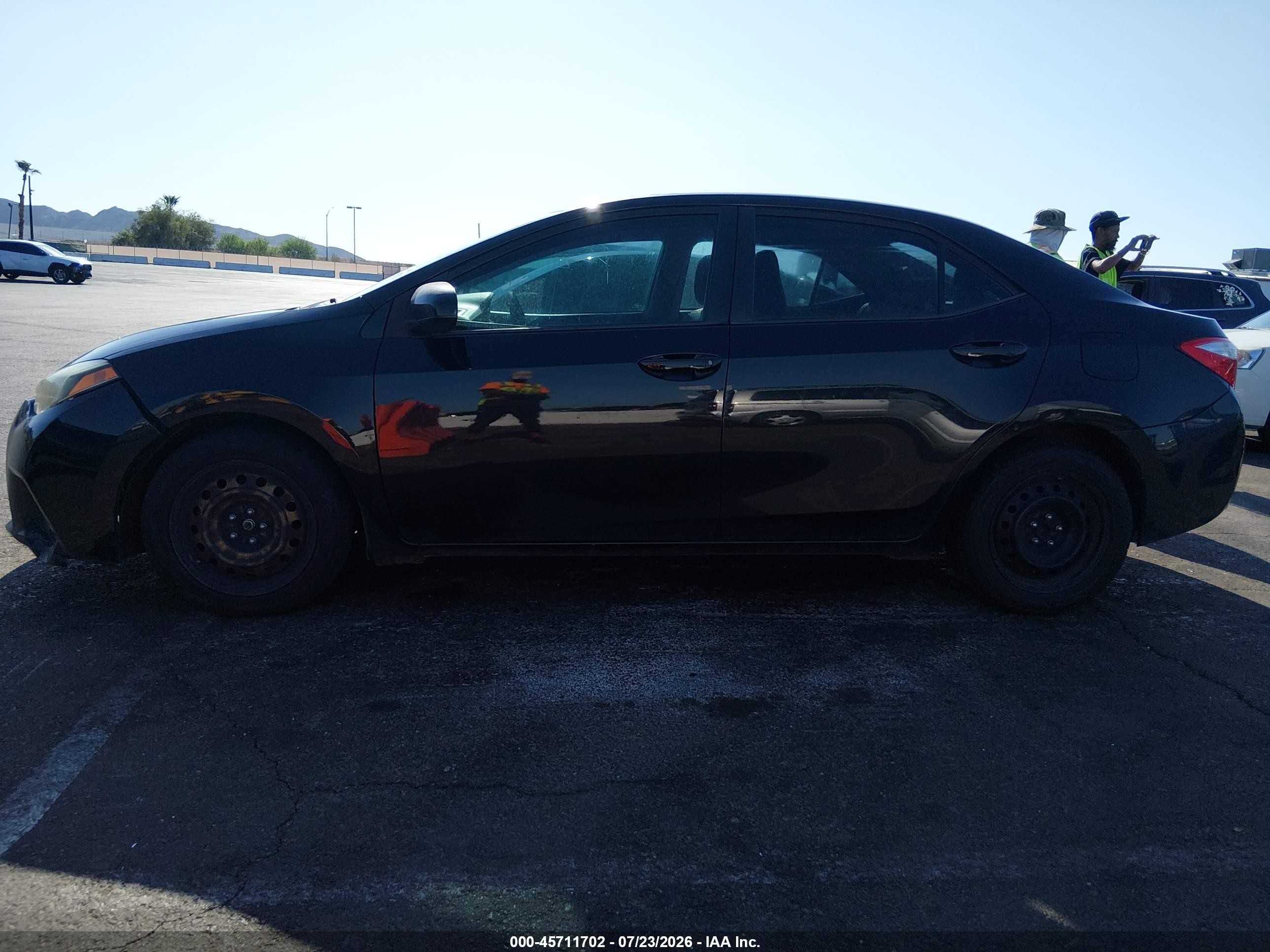 2015 Toyota Corolla Le Черный vin: 2T1BURHE1FC444651