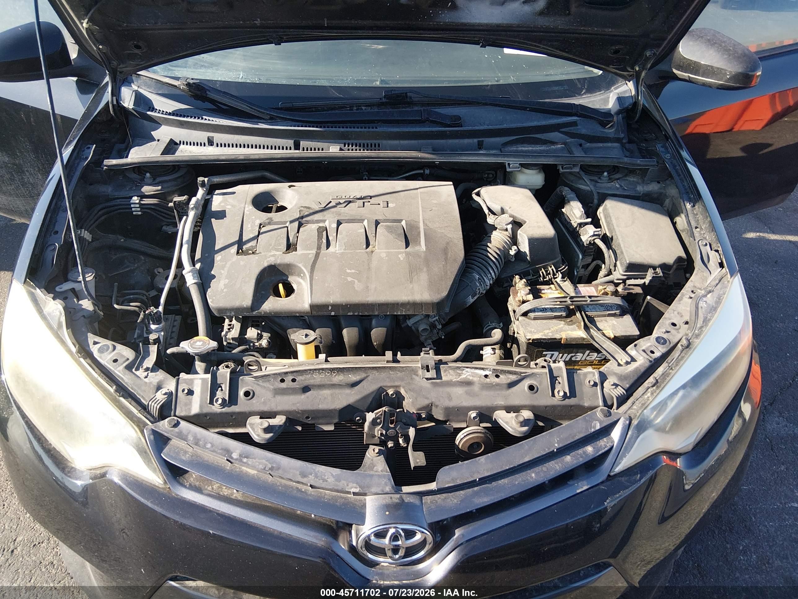 2015 Toyota Corolla Le Черный vin: 2T1BURHE1FC444651