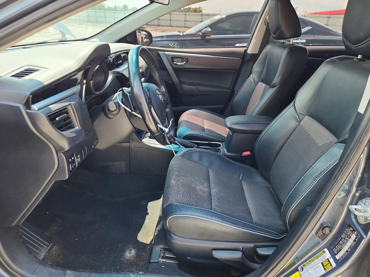 2015 Toyota Corolla S Plus Серый vin: 2T1BURHE1FC448764