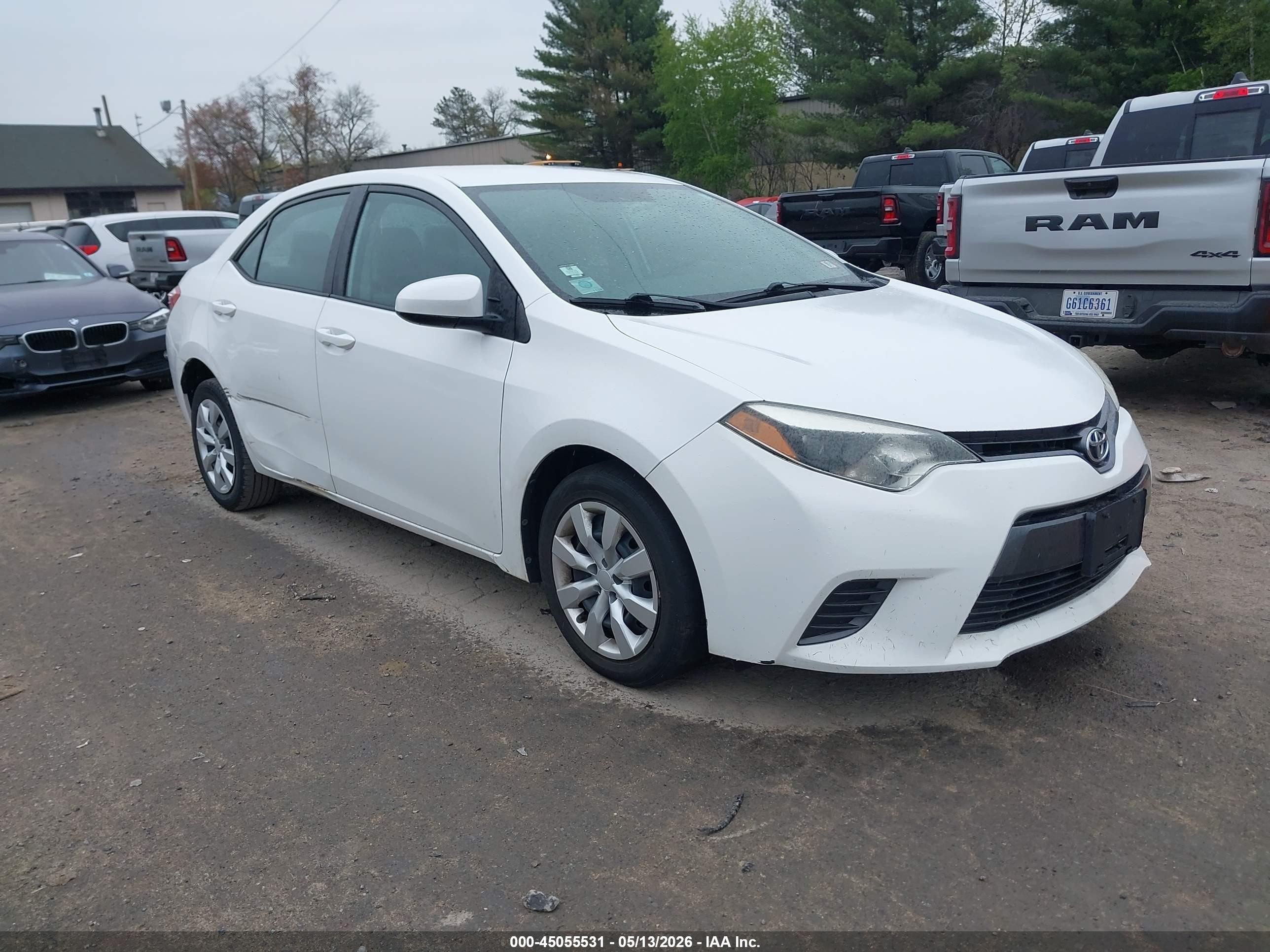 2015 Toyota Corolla Le Silver vin: 2T1BURHE1FC472658