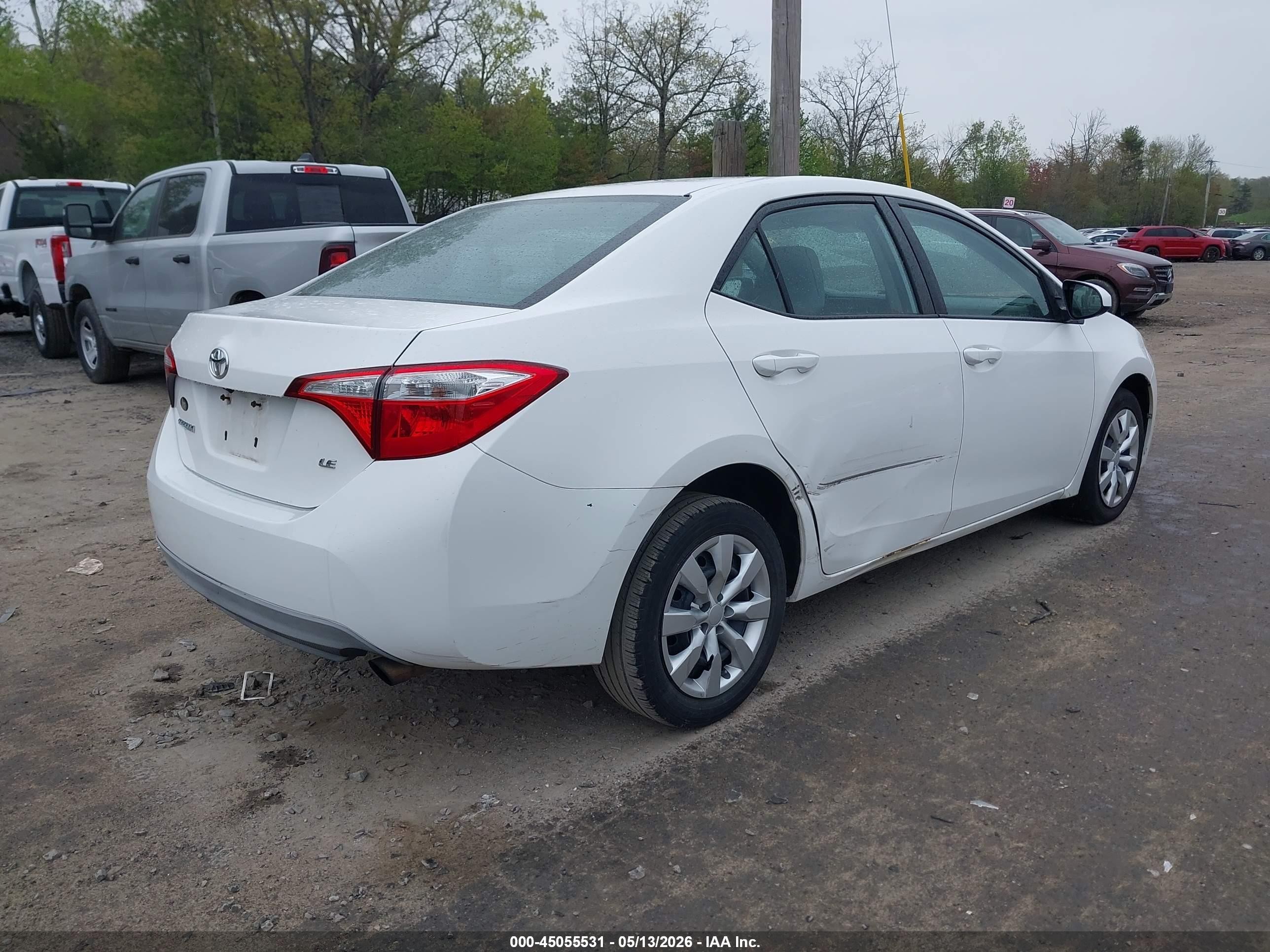 2015 Toyota Corolla Le Silver vin: 2T1BURHE1FC472658