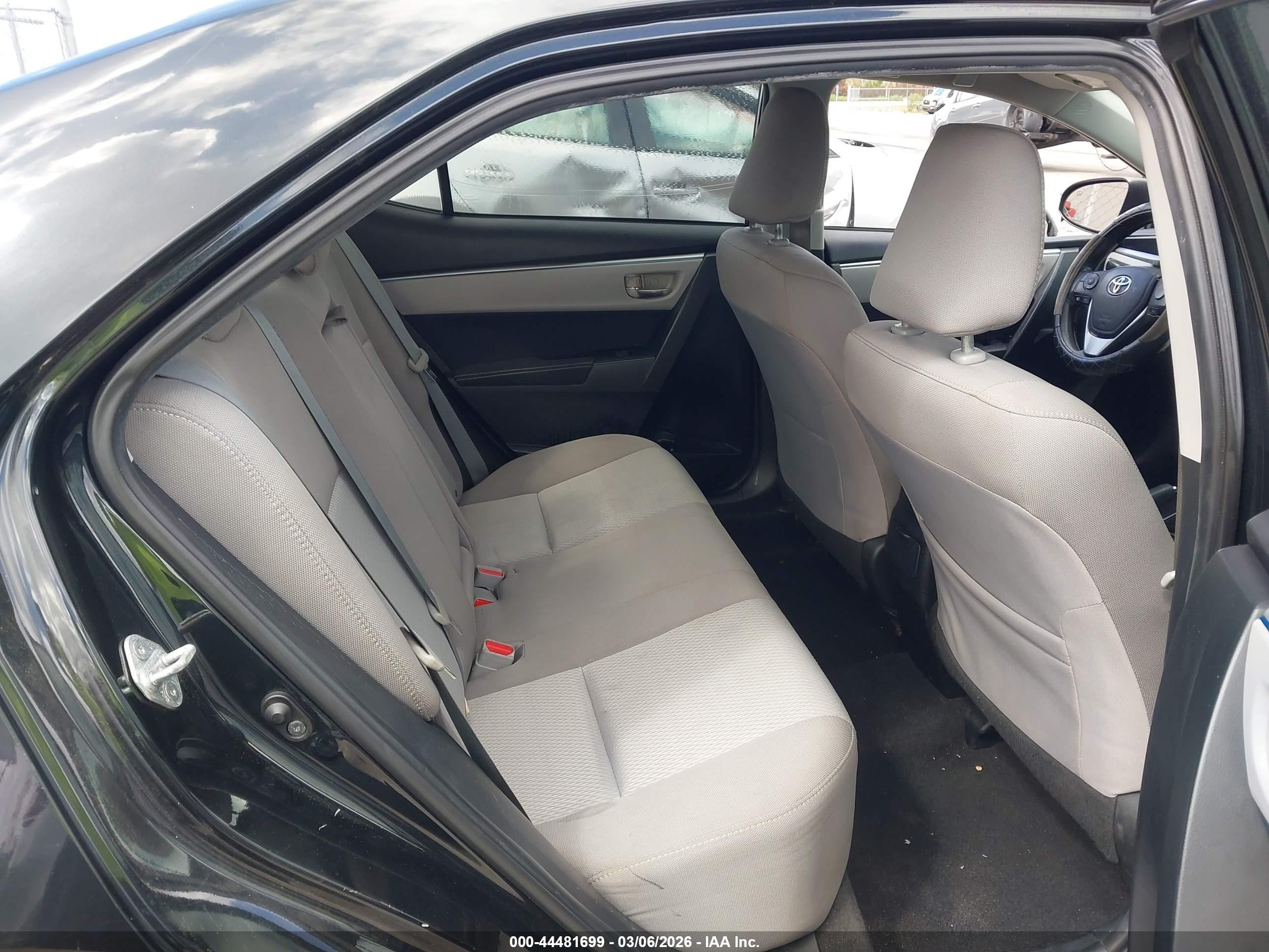 2015 Toyota Corolla Le Black vin: 2T1BURHE1FC473647