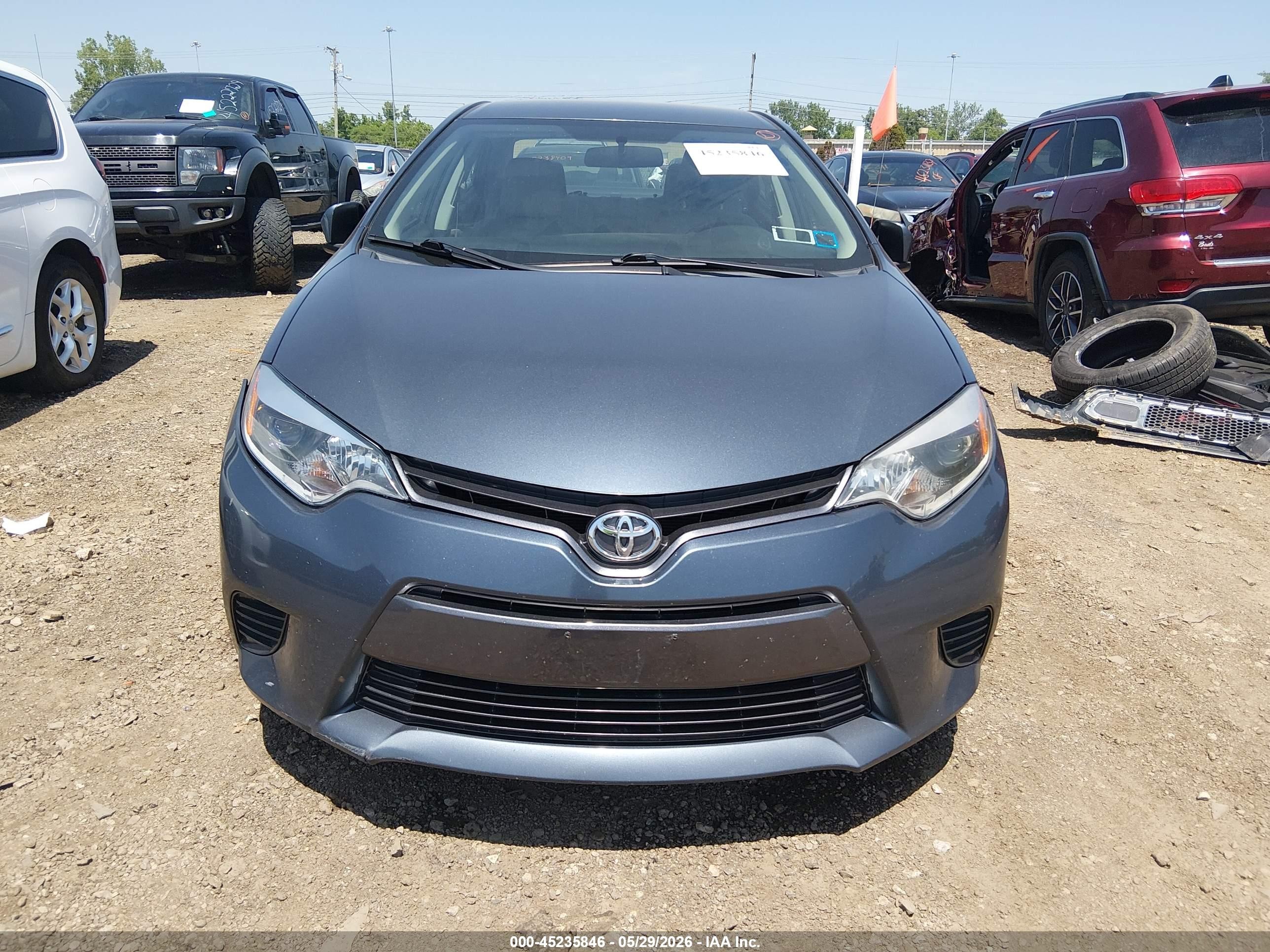 2016 Toyota Corolla Le Gray vin: 2T1BURHE1GC547179