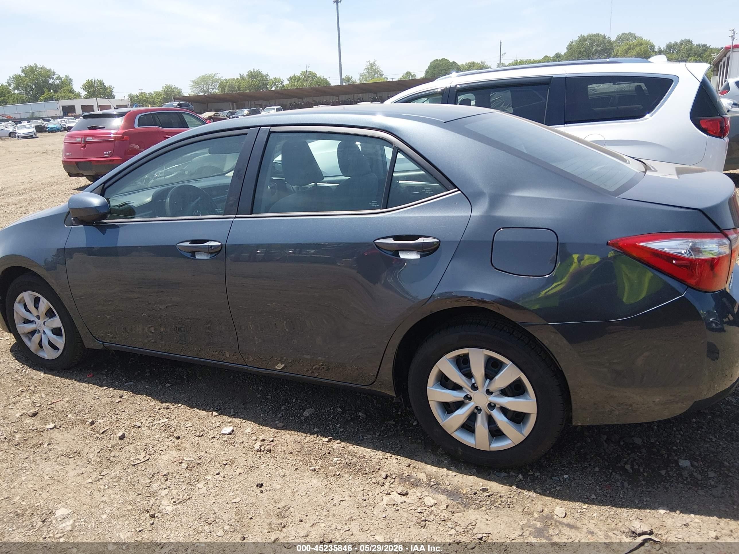 2016 Toyota Corolla Le Gray vin: 2T1BURHE1GC547179