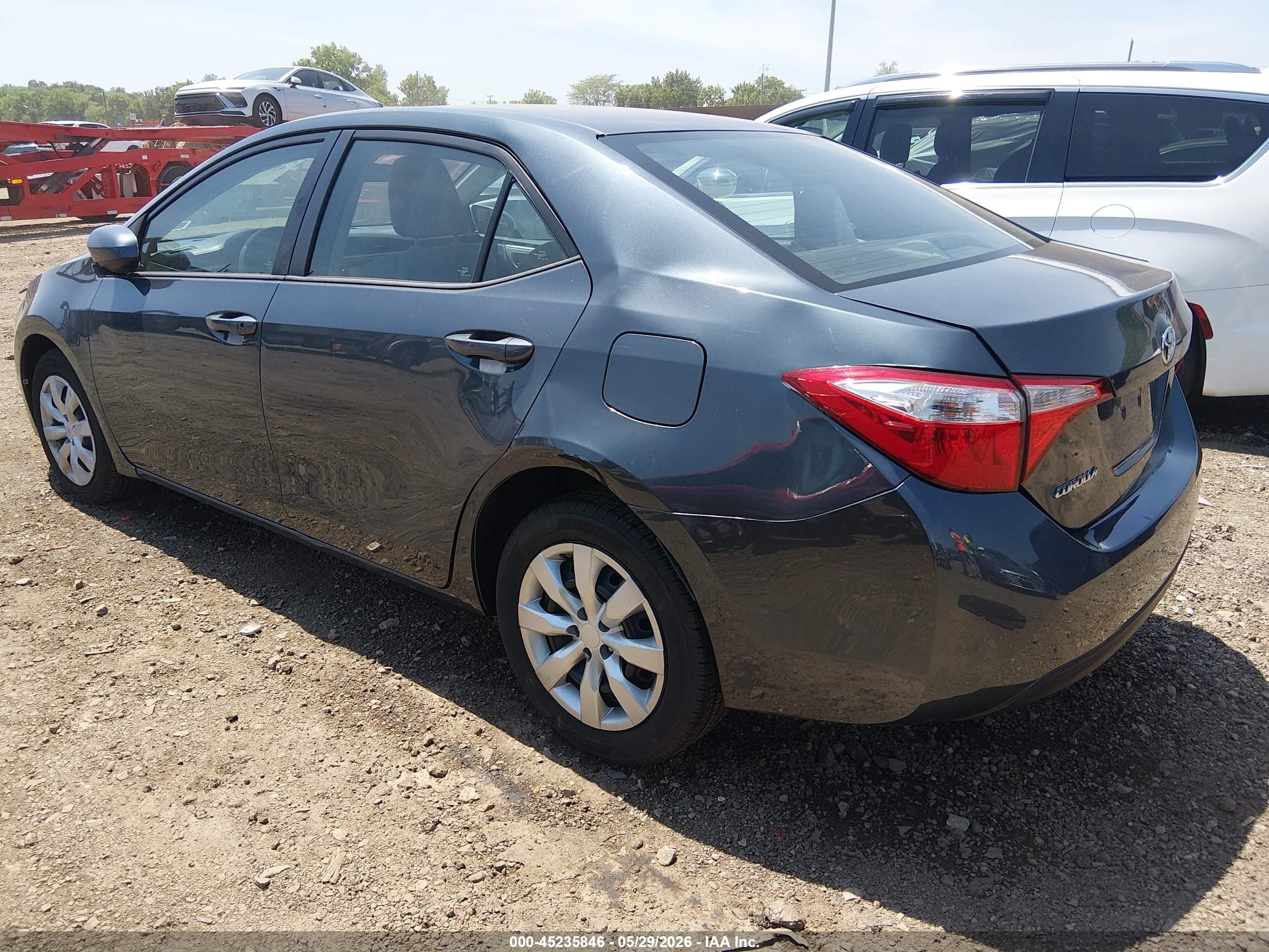 2016 Toyota Corolla Le Gray vin: 2T1BURHE1GC547179