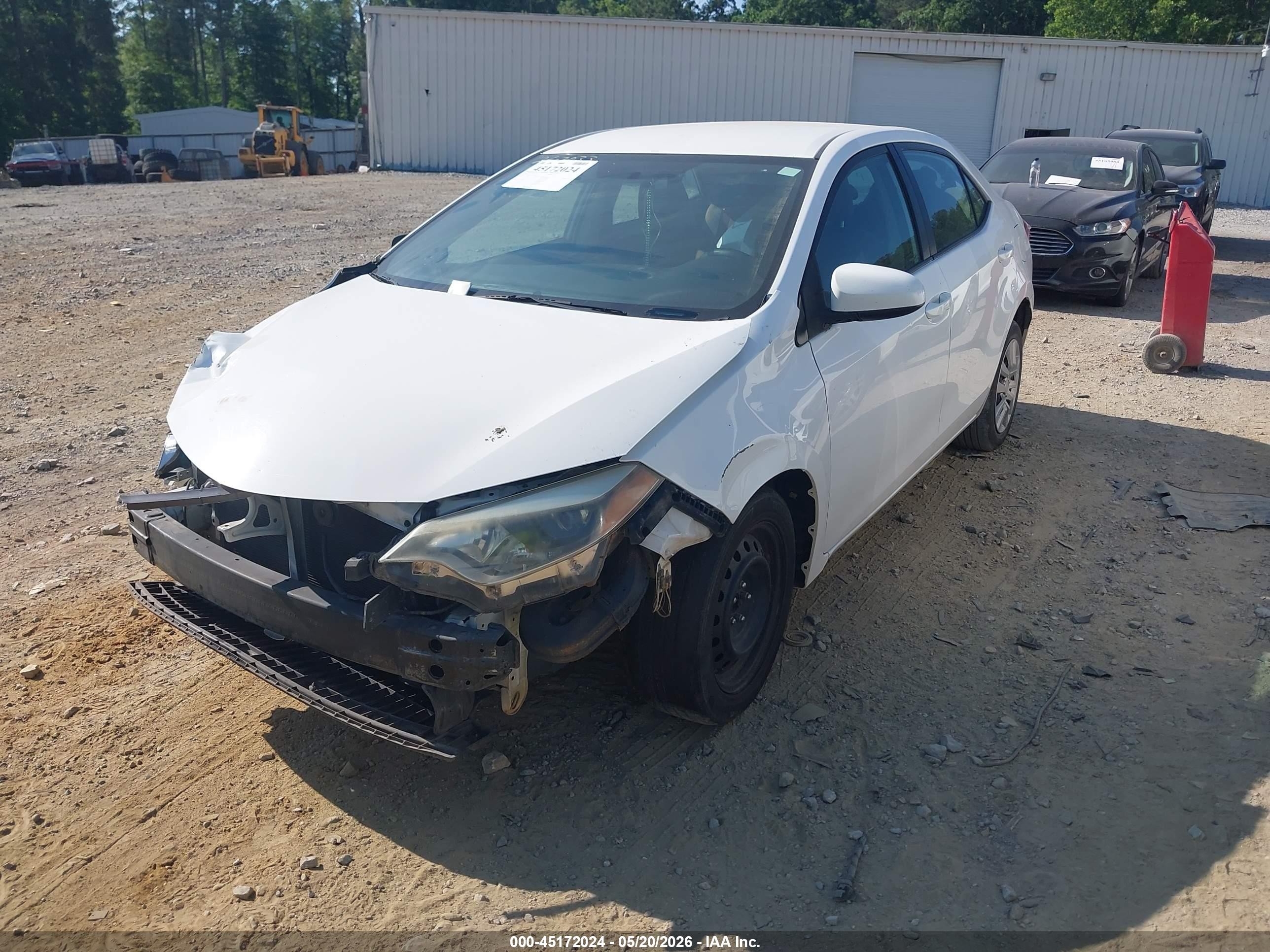 2016 Toyota Corolla Le White vin: 2T1BURHE1GC656063