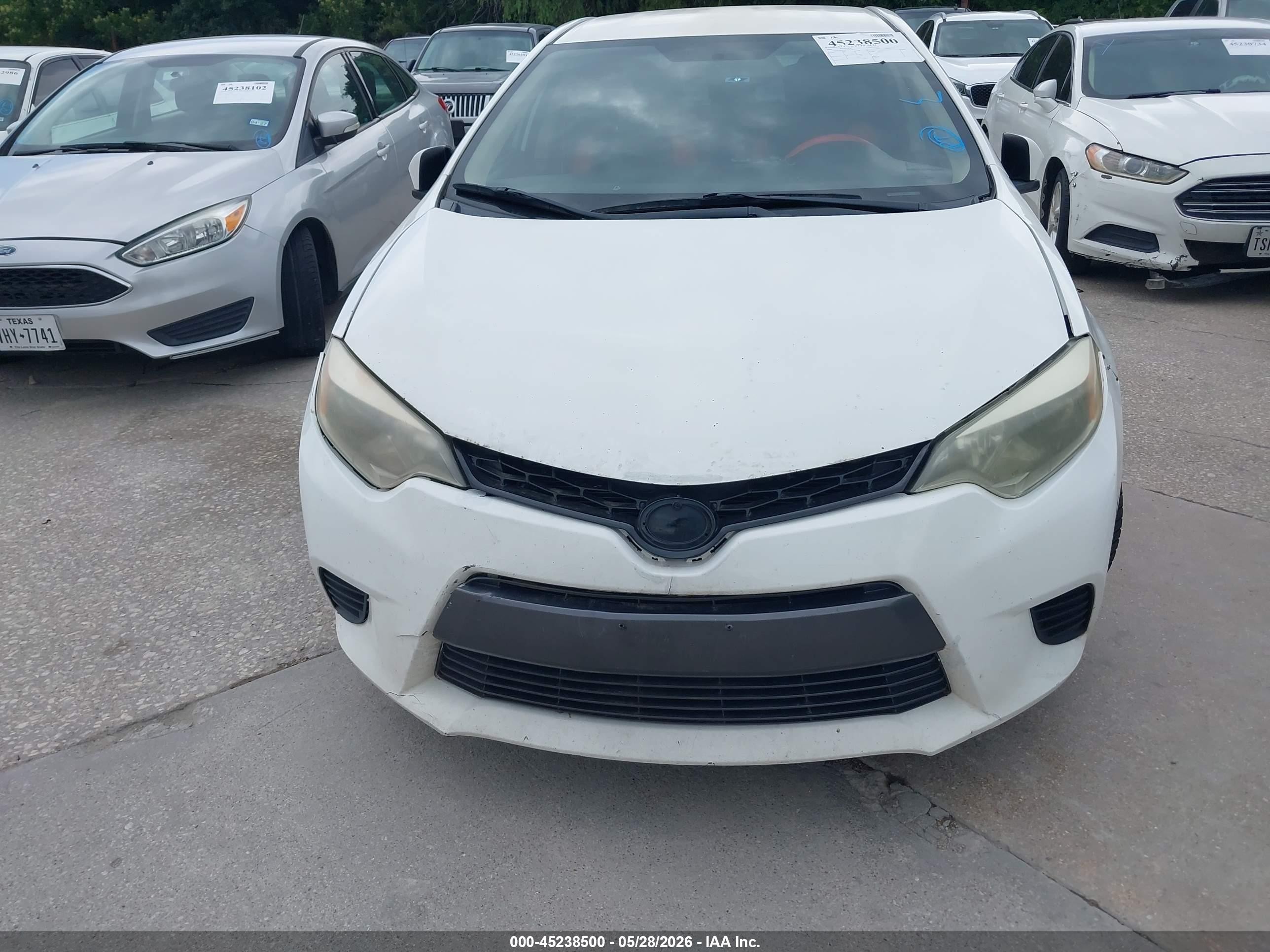 2016 Toyota Corolla Le White vin: 2T1BURHE1GC692349