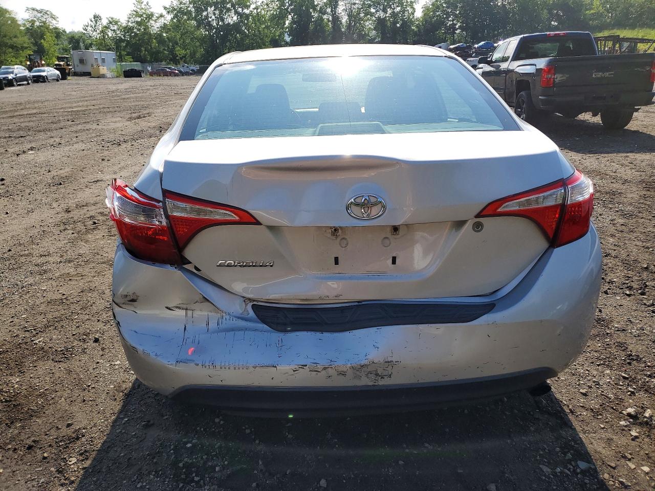 2016 Toyota Corolla L Silver vin: 2T1BURHE1GC706038