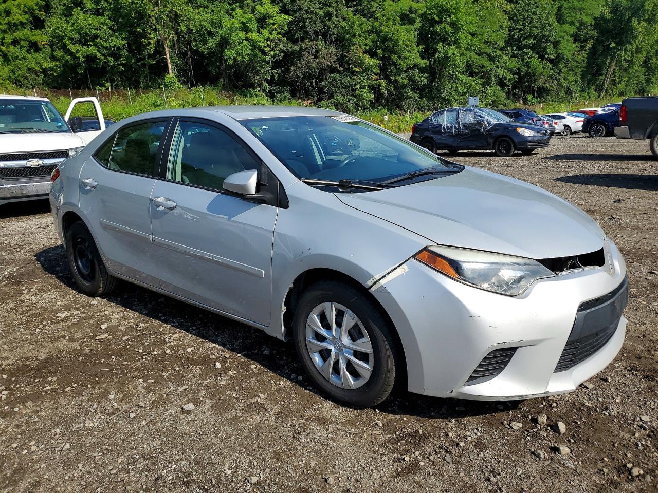 2016 Toyota Corolla L Silver vin: 2T1BURHE1GC706038