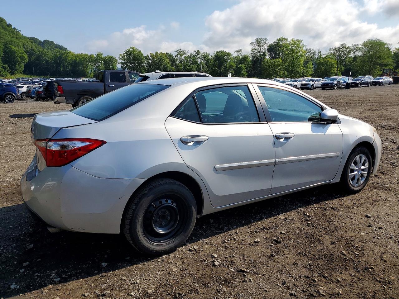 2016 Toyota Corolla L Silver vin: 2T1BURHE1GC706038