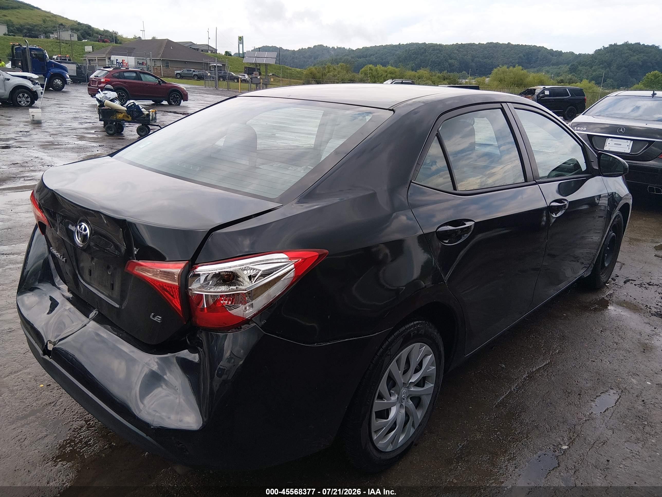 2017 Toyota Corolla Le Gray vin: 2T1BURHE1HC767794