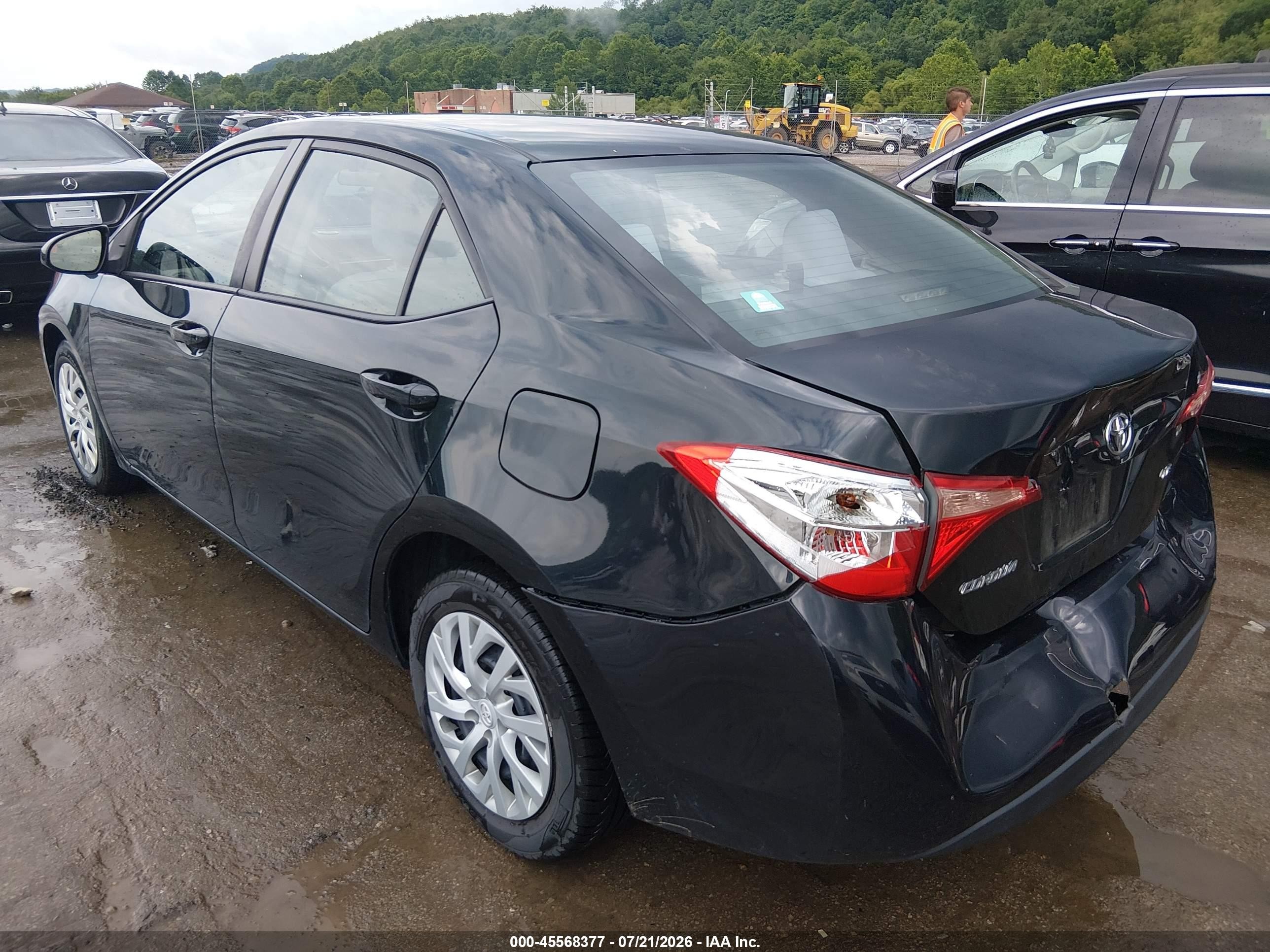 2017 Toyota Corolla Le Gray vin: 2T1BURHE1HC767794