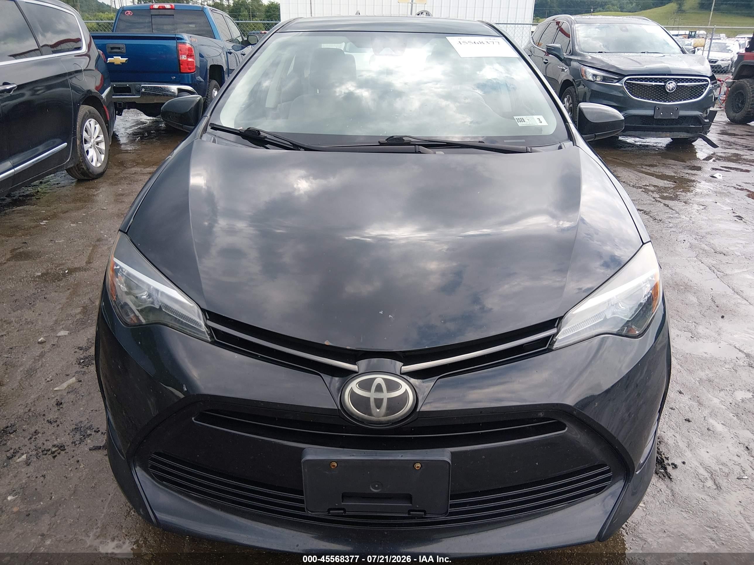 2017 Toyota Corolla Le Gray vin: 2T1BURHE1HC767794