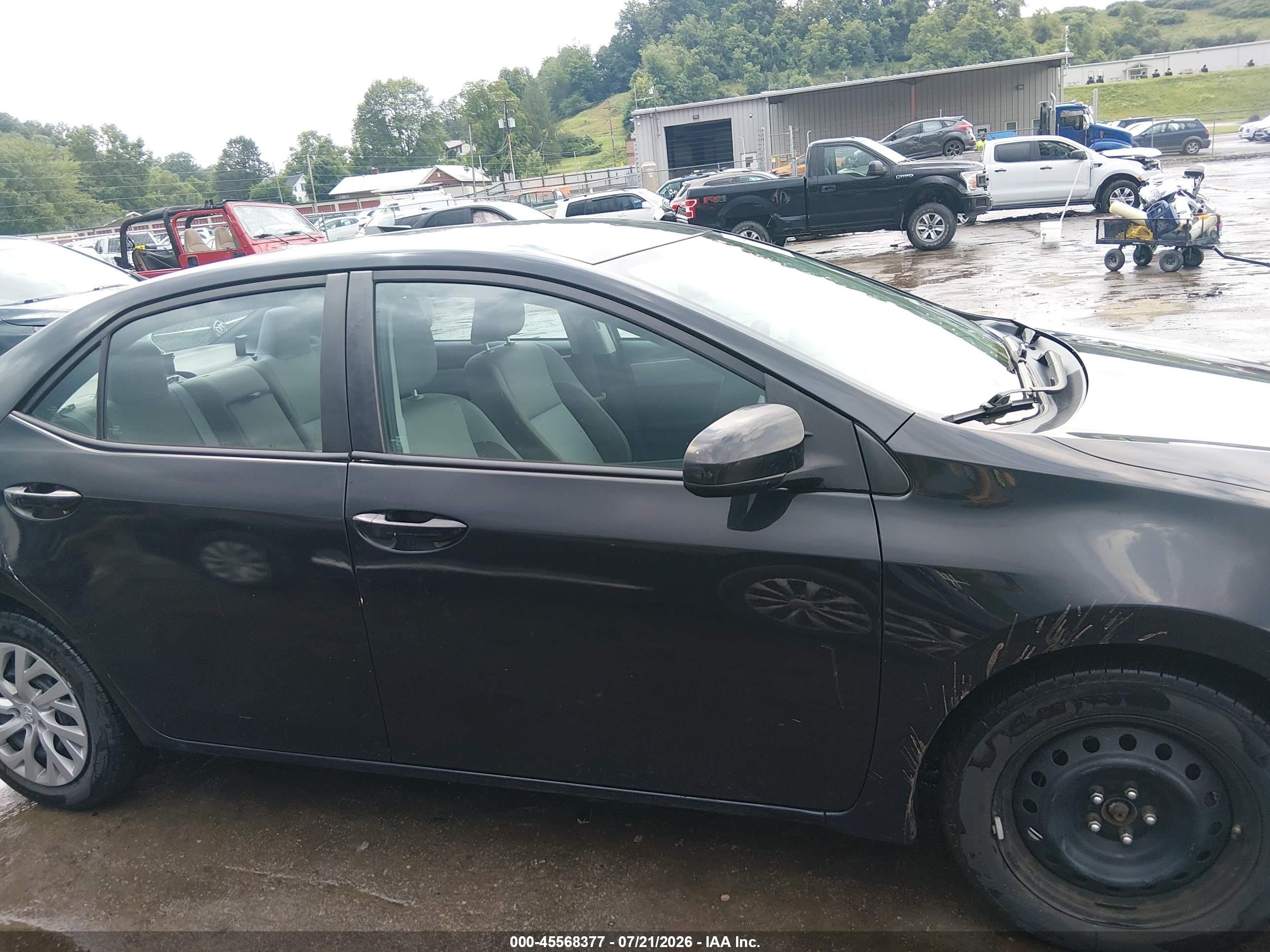 2017 Toyota Corolla Le Gray vin: 2T1BURHE1HC767794
