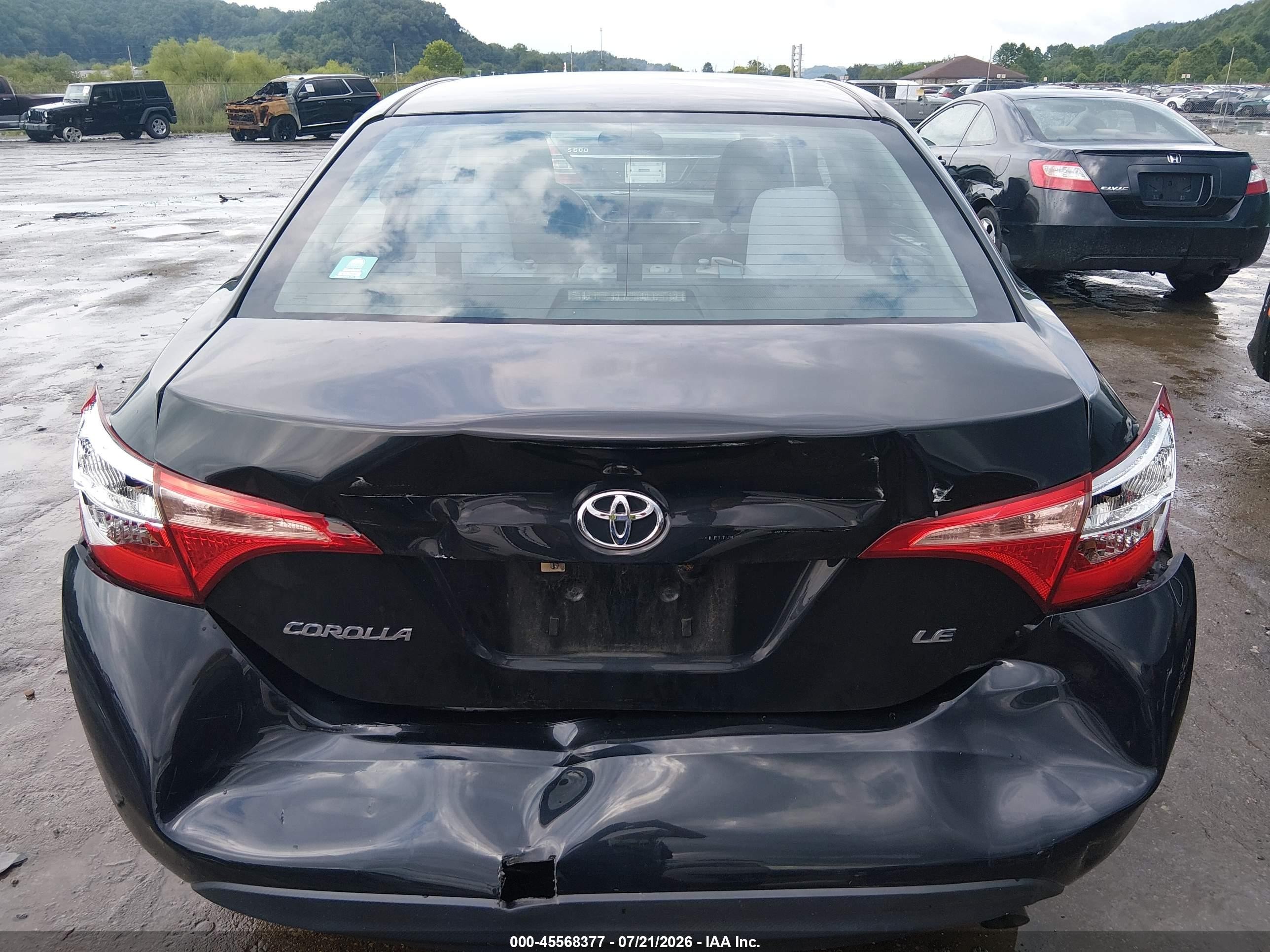 2017 Toyota Corolla Le Gray vin: 2T1BURHE1HC767794
