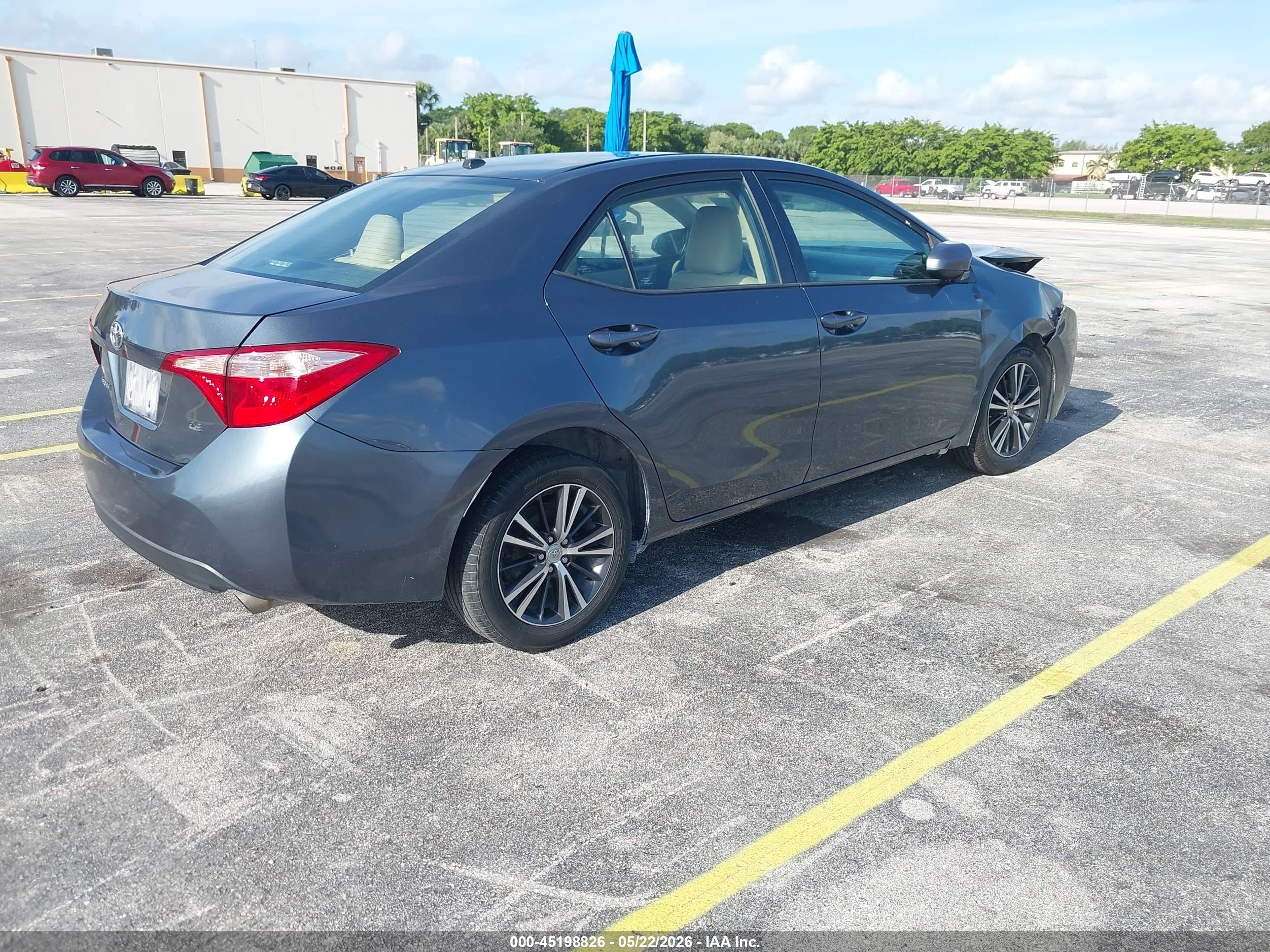 2017 Toyota Corolla Le Dark Blue vin: 2T1BURHE1HC775930