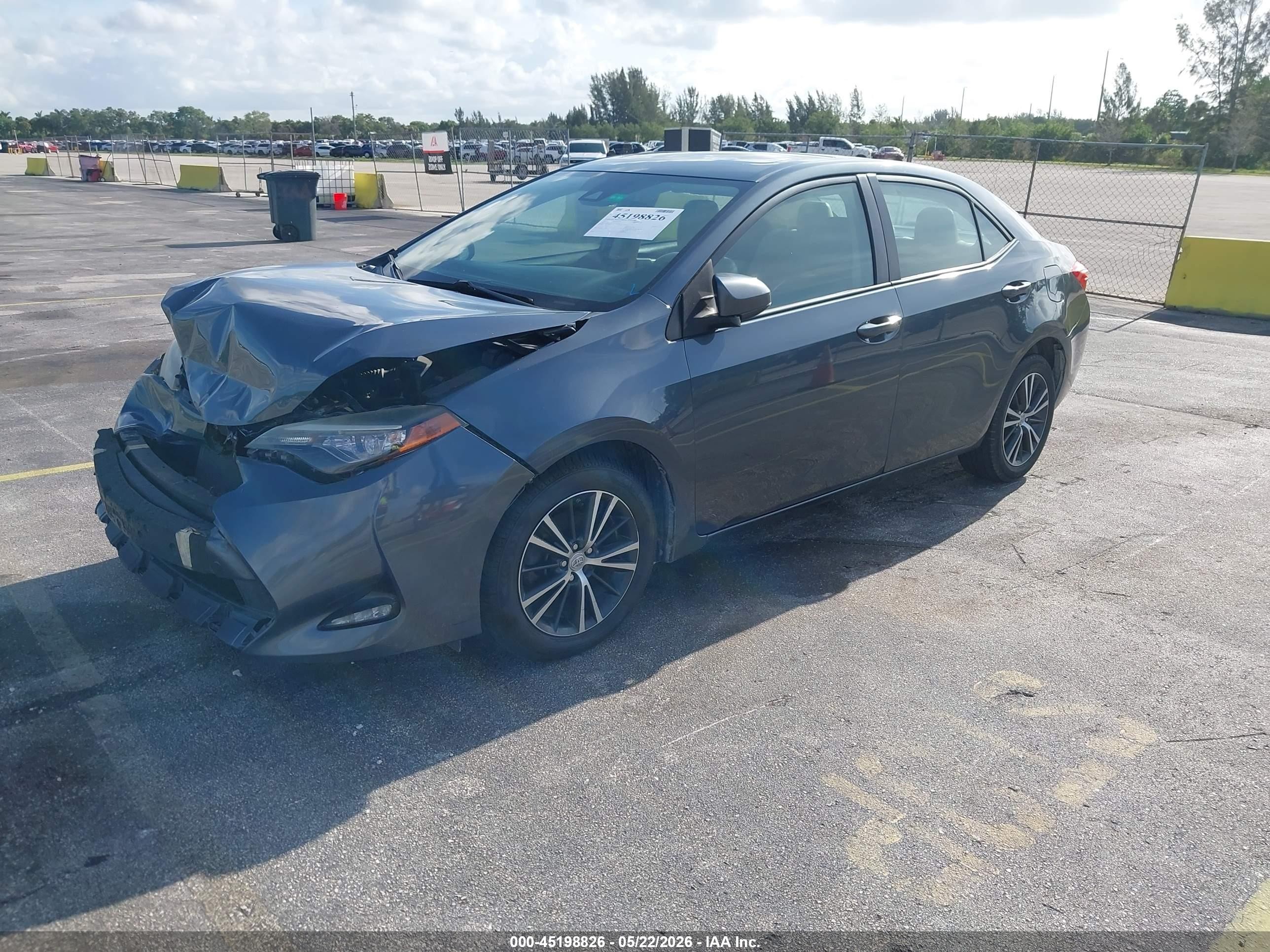 2017 Toyota Corolla Le Dark Blue vin: 2T1BURHE1HC775930