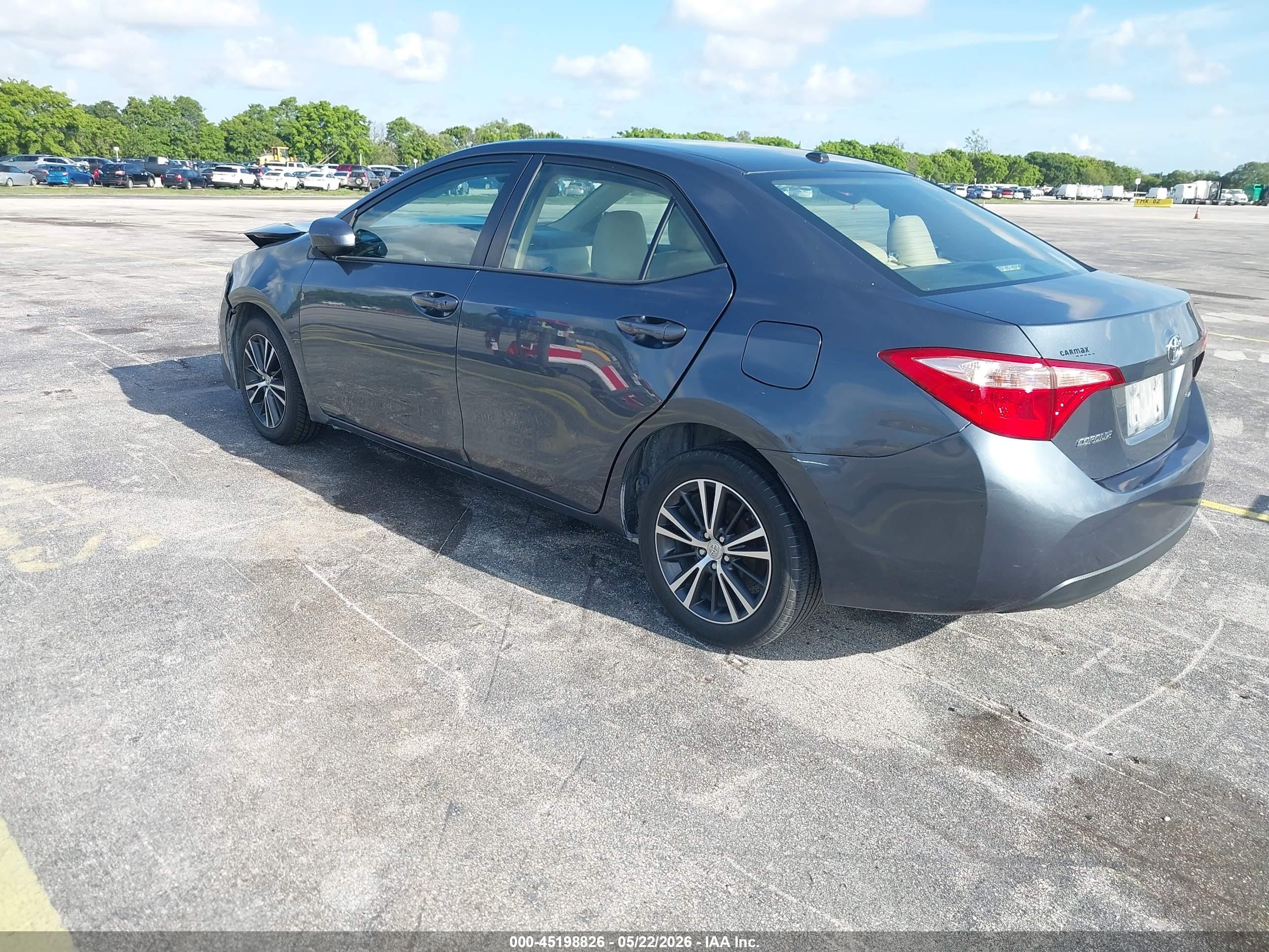 2017 Toyota Corolla Le Dark Blue vin: 2T1BURHE1HC775930