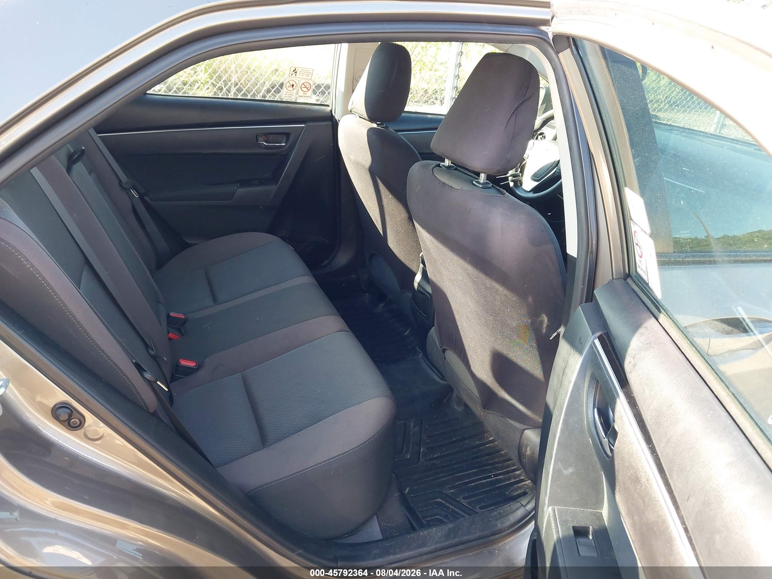 2017 Toyota Corolla Le Серый vin: 2T1BURHE1HC938169