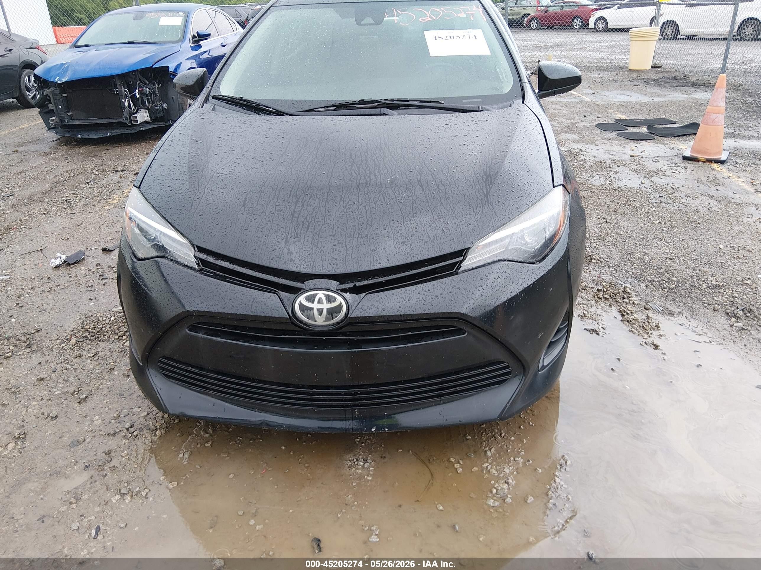 2017 Toyota Corolla Le Black vin: 2T1BURHE1HC943887