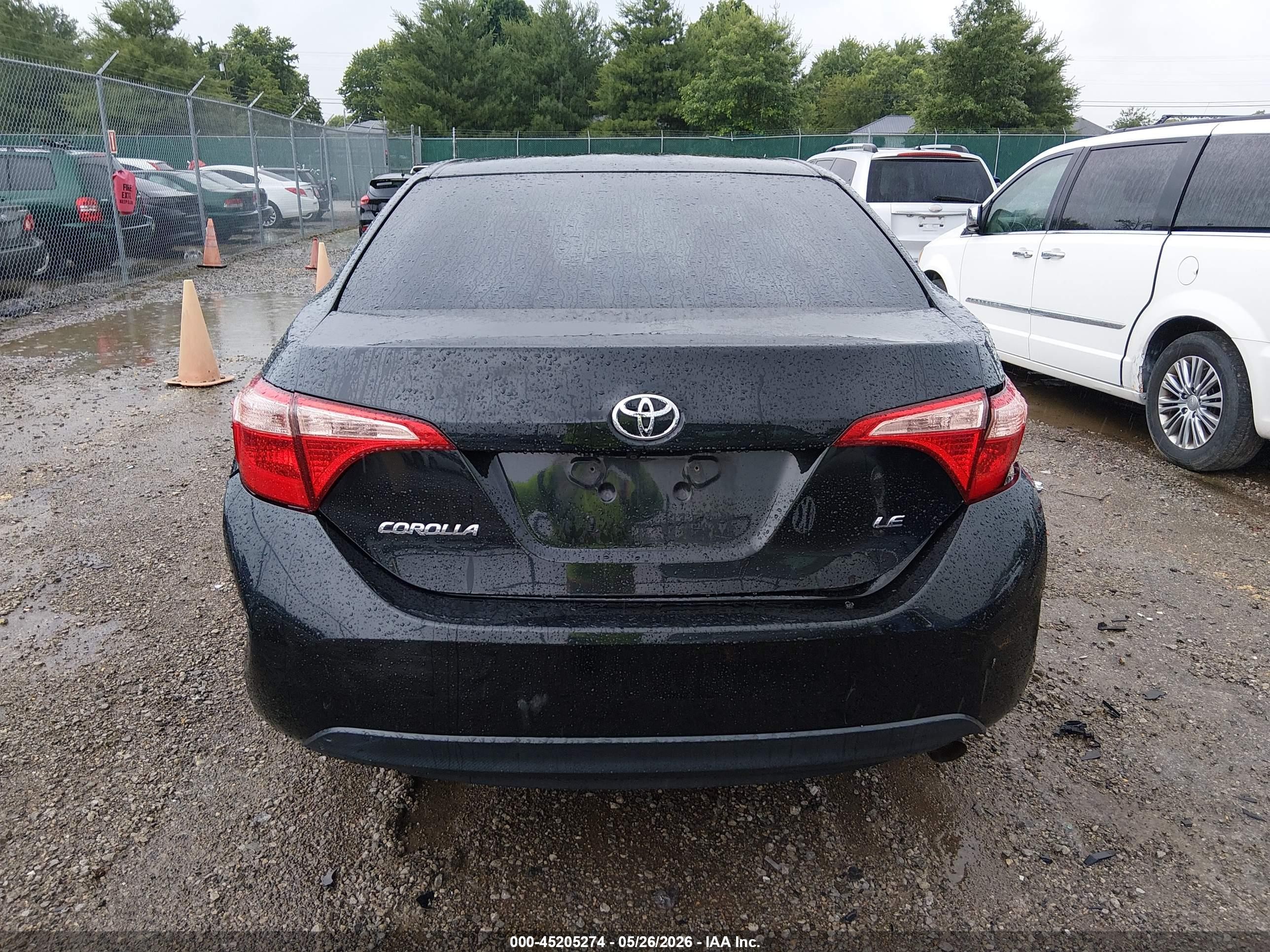 2017 Toyota Corolla Le Black vin: 2T1BURHE1HC943887