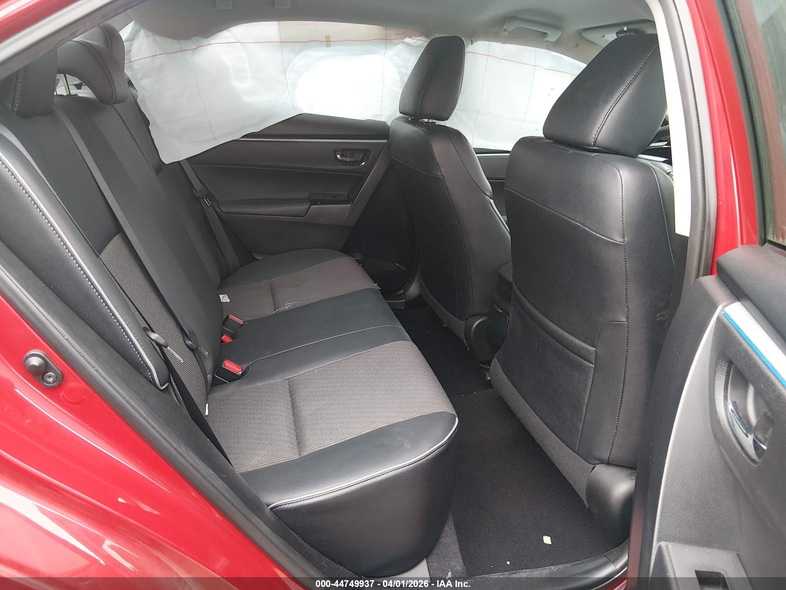 2014 Toyota Corolla S Plus Red vin: 2T1BURHE2EC002444