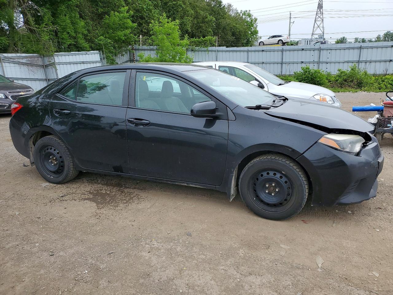 2014 Toyota Corolla L Black vin: 2T1BURHE2EC010267
