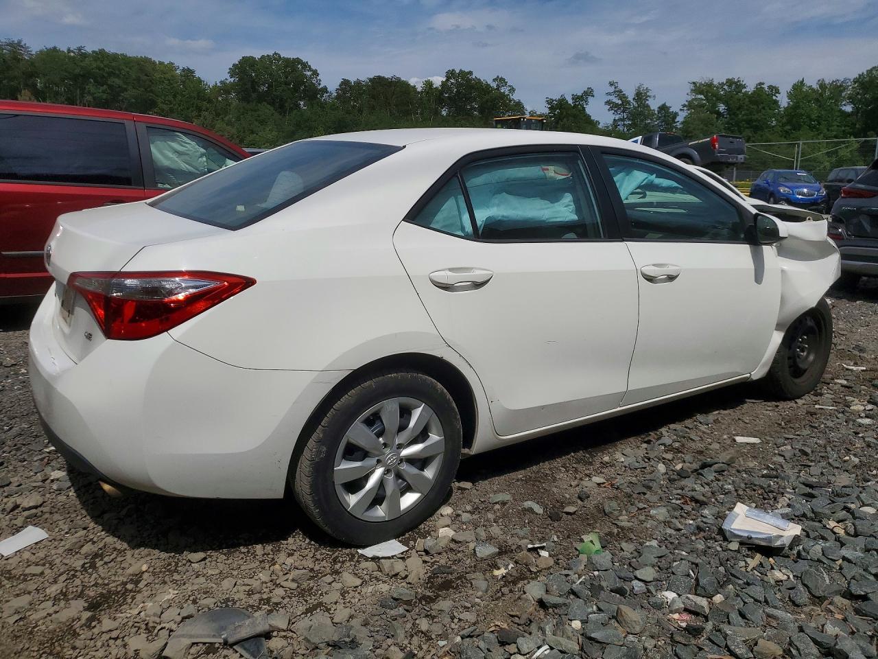 2014 Toyota Corolla Le White vin: 2T1BURHE2EC010818