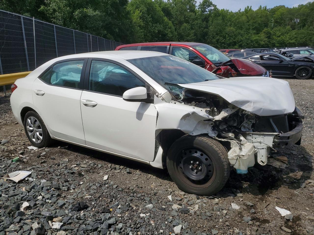2014 Toyota Corolla Le White vin: 2T1BURHE2EC010818