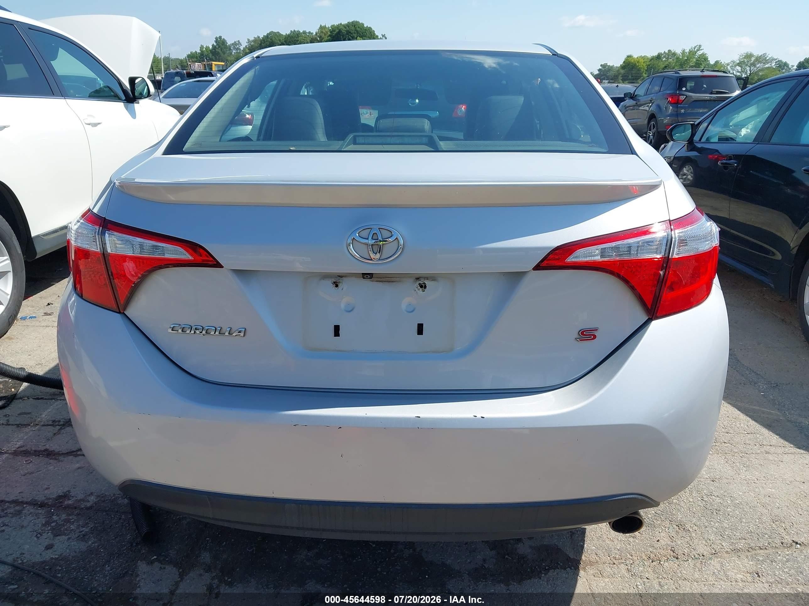2014 Toyota Corolla S Silver vin: 2T1BURHE2EC018143