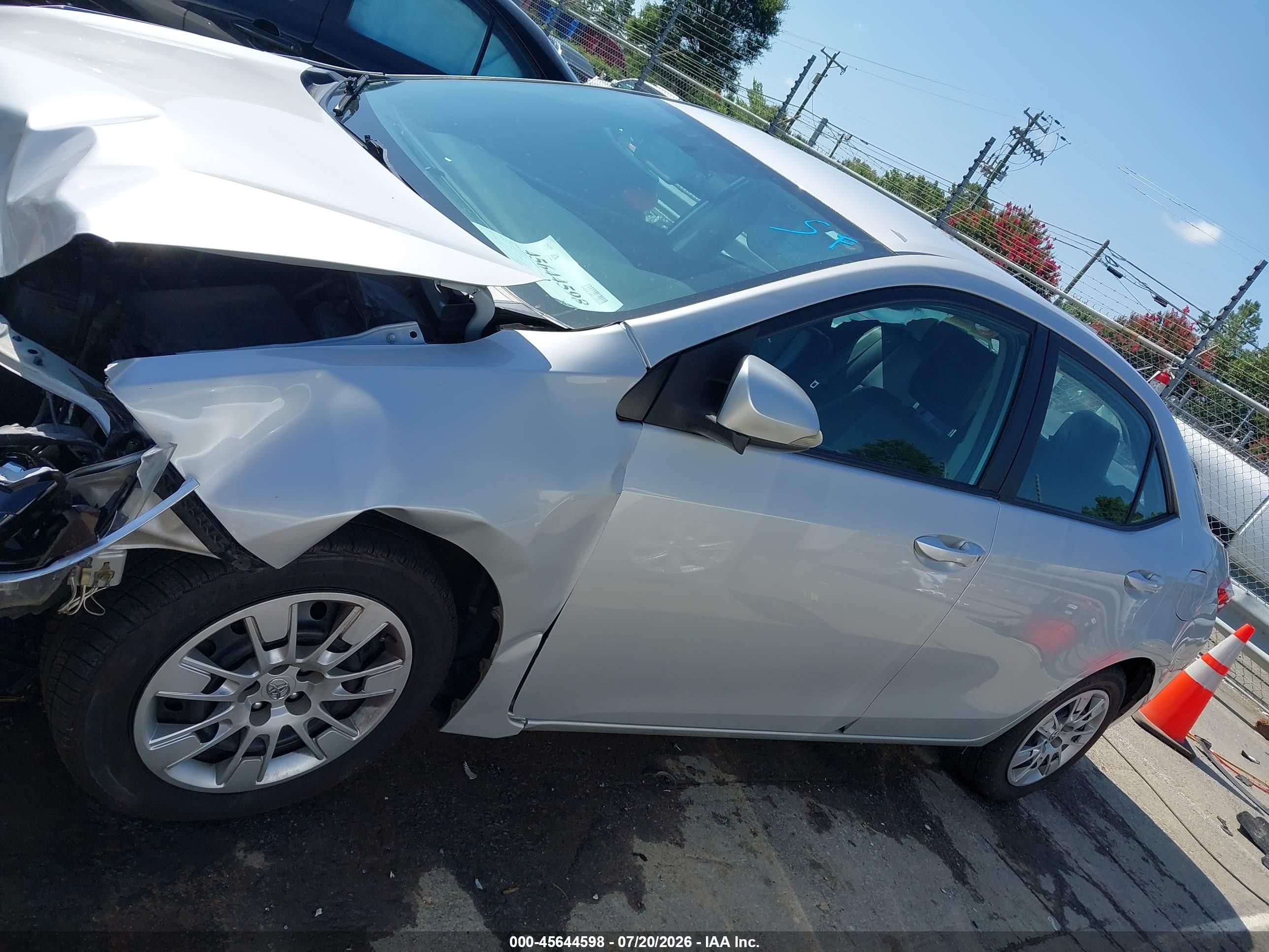 2014 Toyota Corolla S Silver vin: 2T1BURHE2EC018143