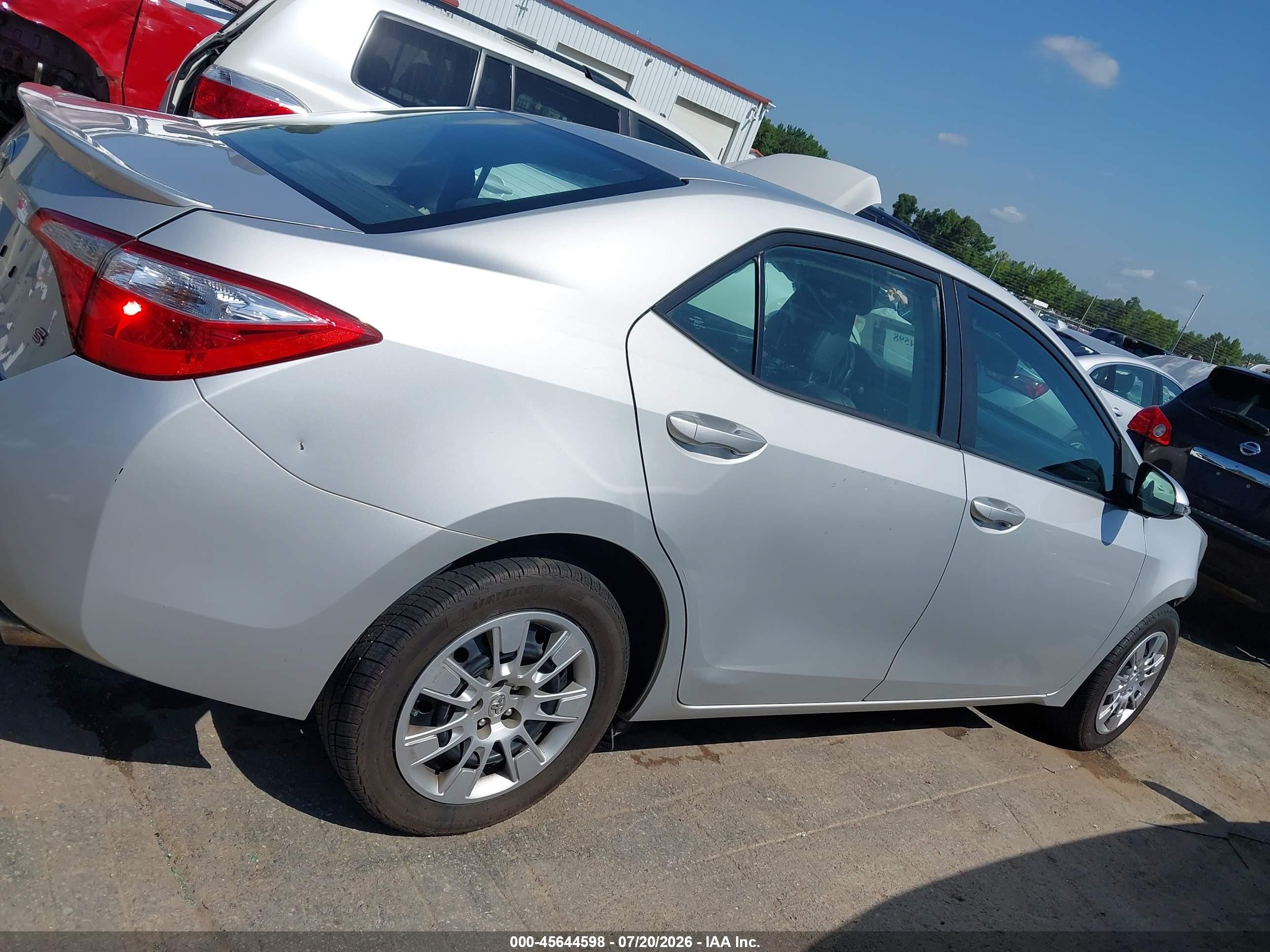 2014 Toyota Corolla S Silver vin: 2T1BURHE2EC018143