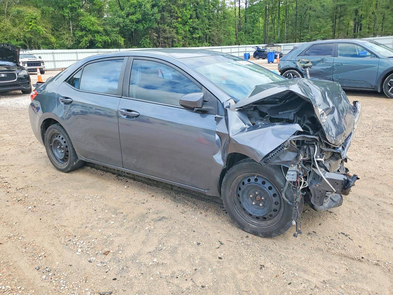 2014 Toyota Corolla Le Gray vin: 2T1BURHE2EC019096