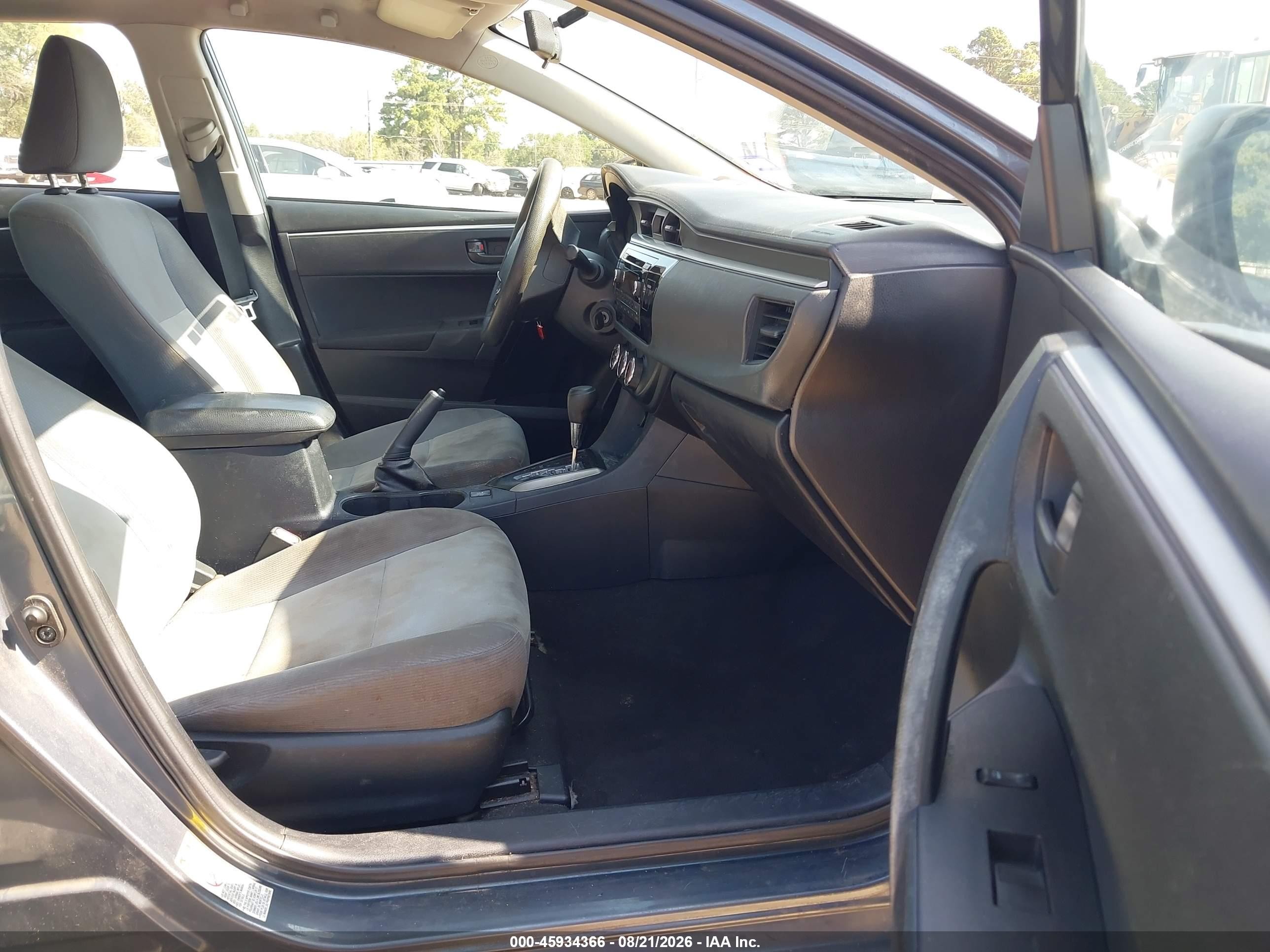 2014 Toyota Corolla L Gray vin: 2T1BURHE2EC028378