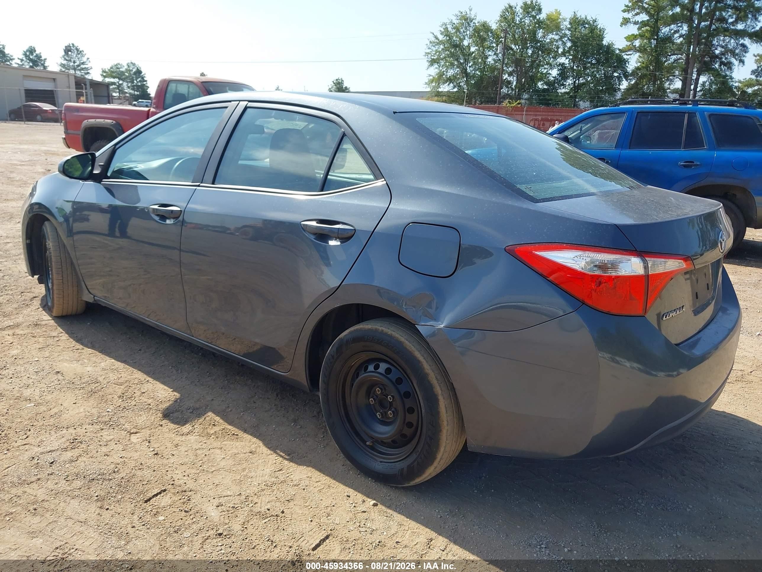 2014 Toyota Corolla L Gray vin: 2T1BURHE2EC028378