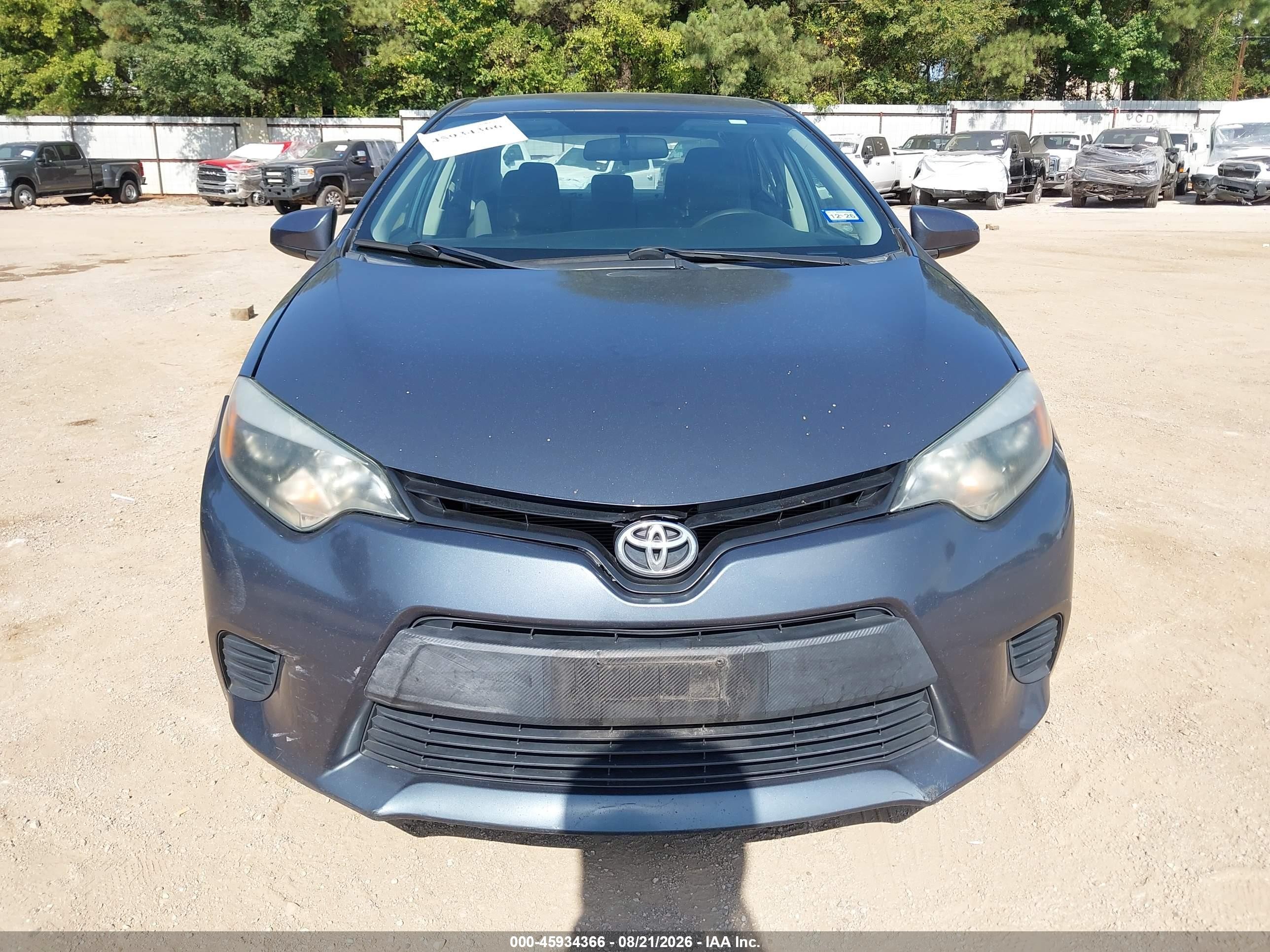 2014 Toyota Corolla L Gray vin: 2T1BURHE2EC028378
