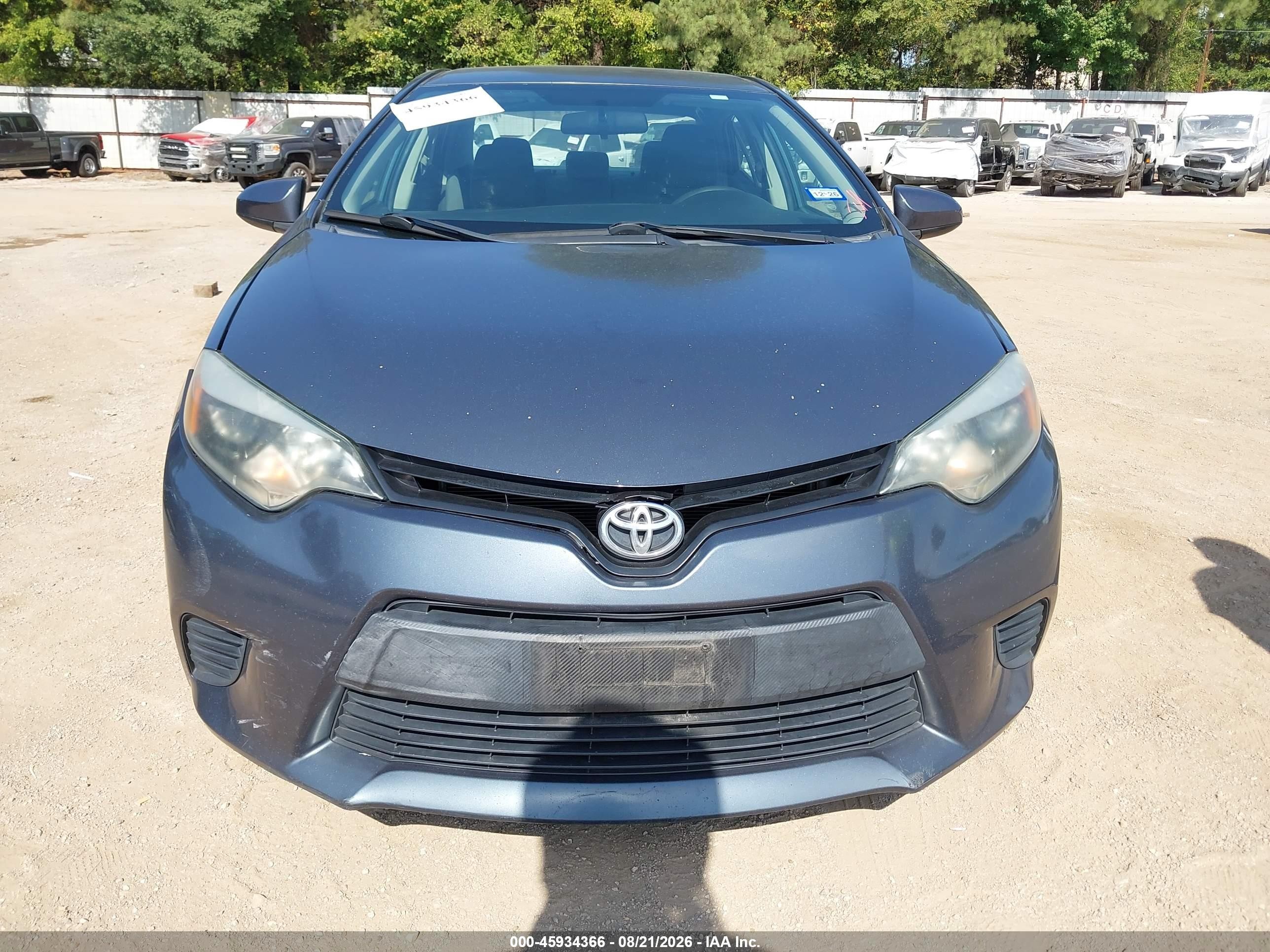 2014 Toyota Corolla L Gray vin: 2T1BURHE2EC028378