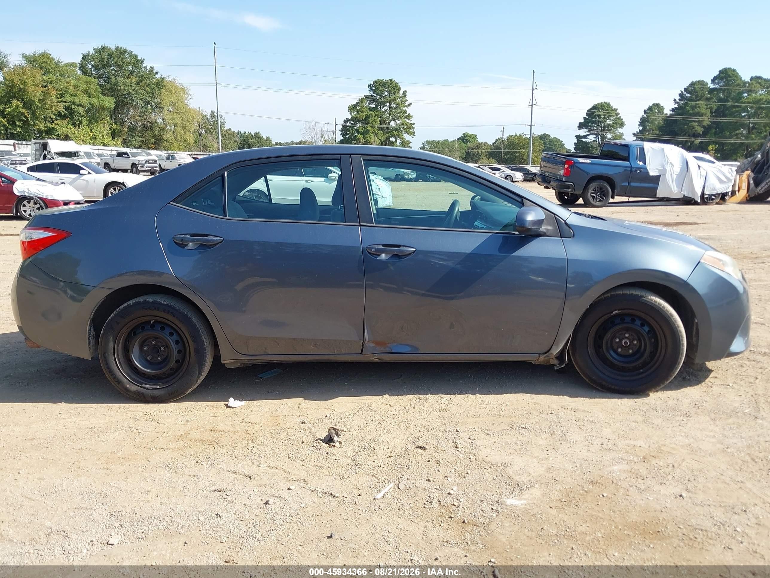 2014 Toyota Corolla L Gray vin: 2T1BURHE2EC028378