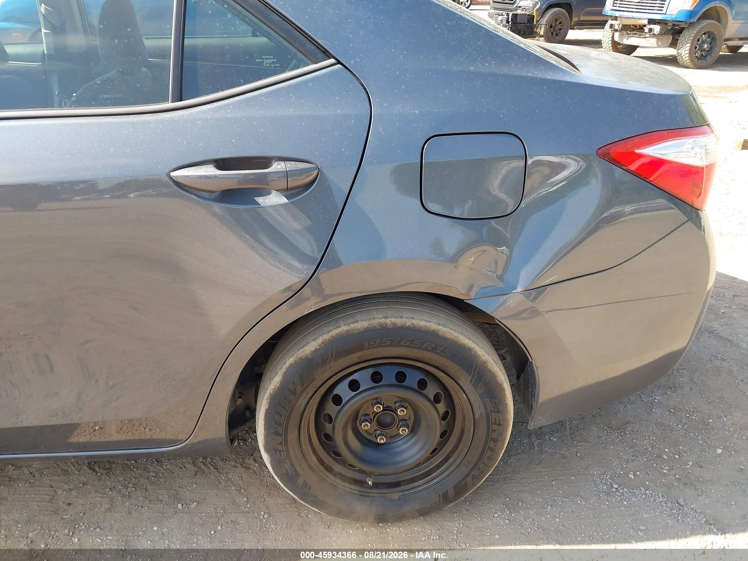 2014 Toyota Corolla L Gray vin: 2T1BURHE2EC028378