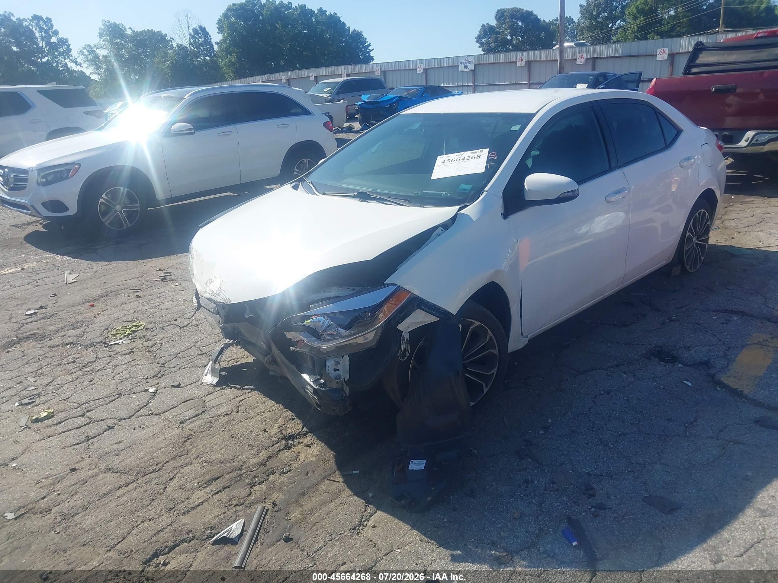 2014 Toyota Corolla S Plus Белый vin: 2T1BURHE2EC044032