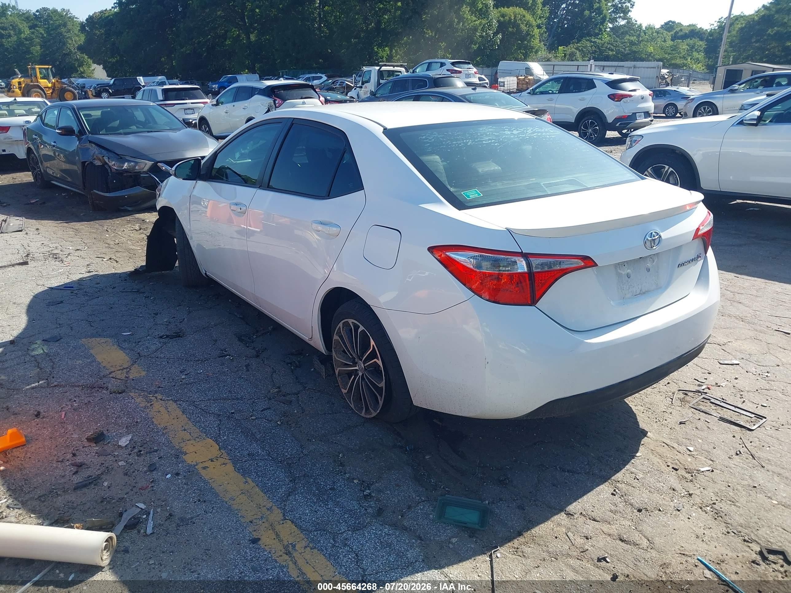 2014 Toyota Corolla S Plus Белый vin: 2T1BURHE2EC044032
