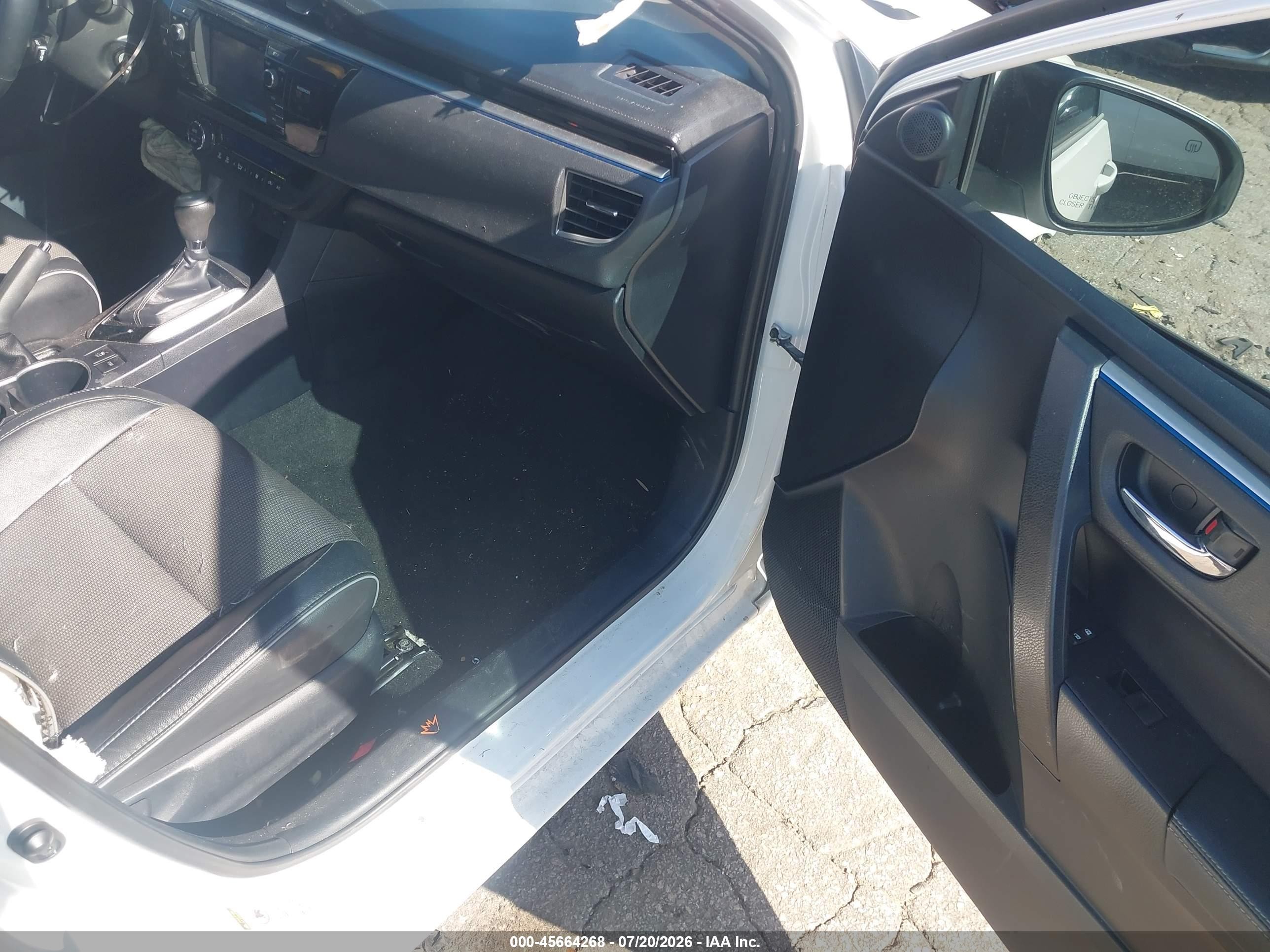 2014 Toyota Corolla S Plus Белый vin: 2T1BURHE2EC044032