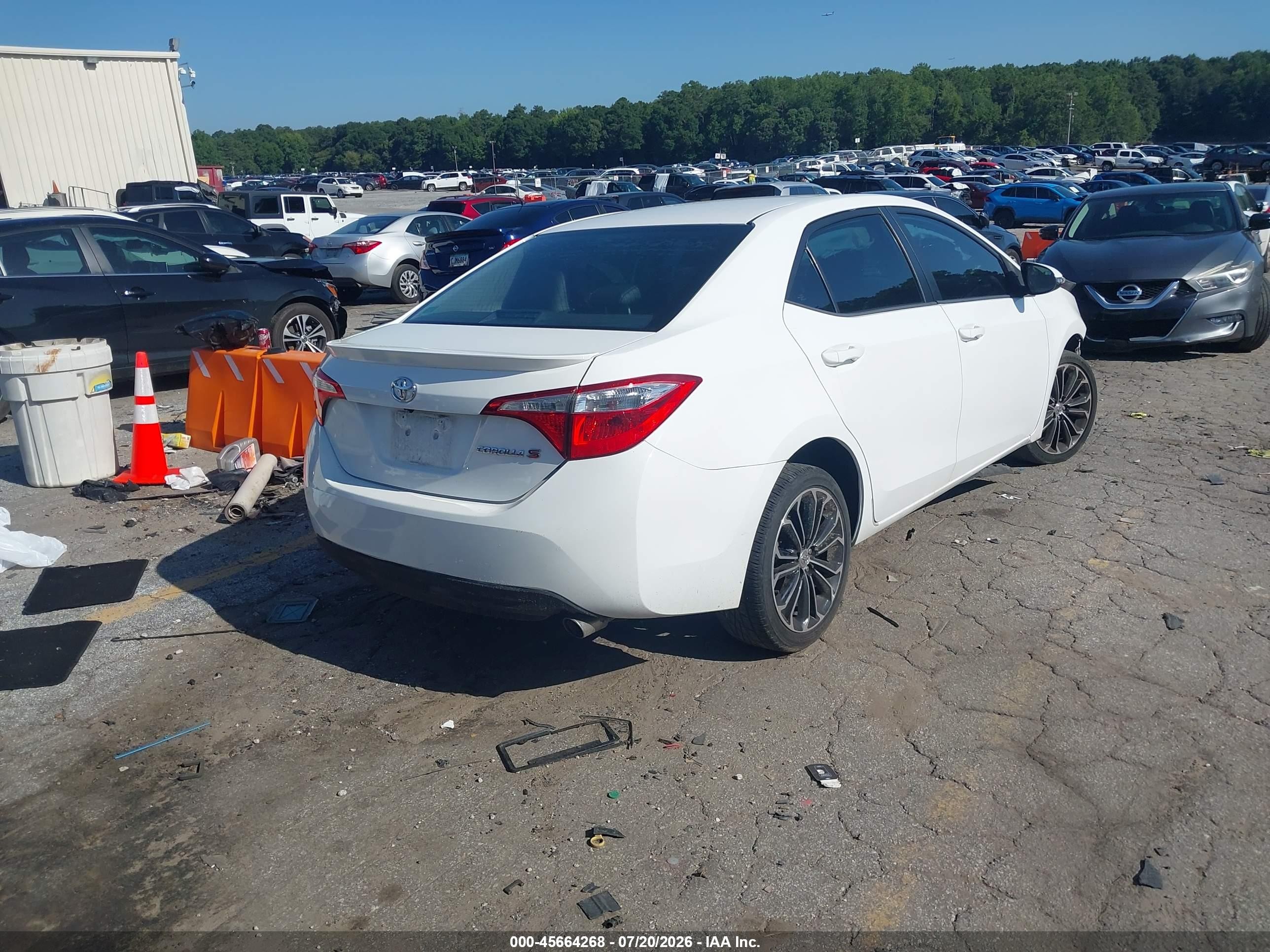 2014 Toyota Corolla S Plus Белый vin: 2T1BURHE2EC044032