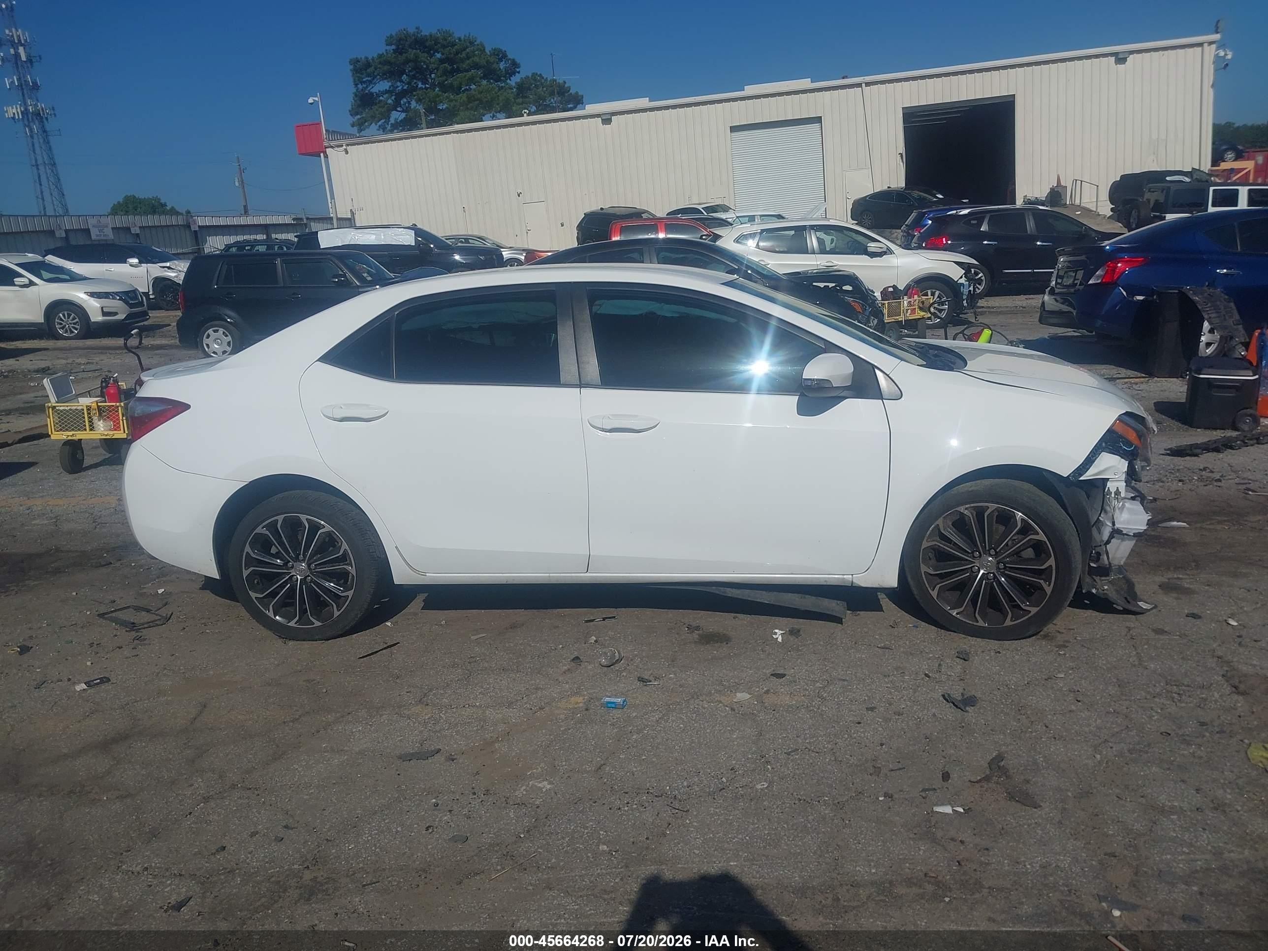 2014 Toyota Corolla S Plus Белый vin: 2T1BURHE2EC044032