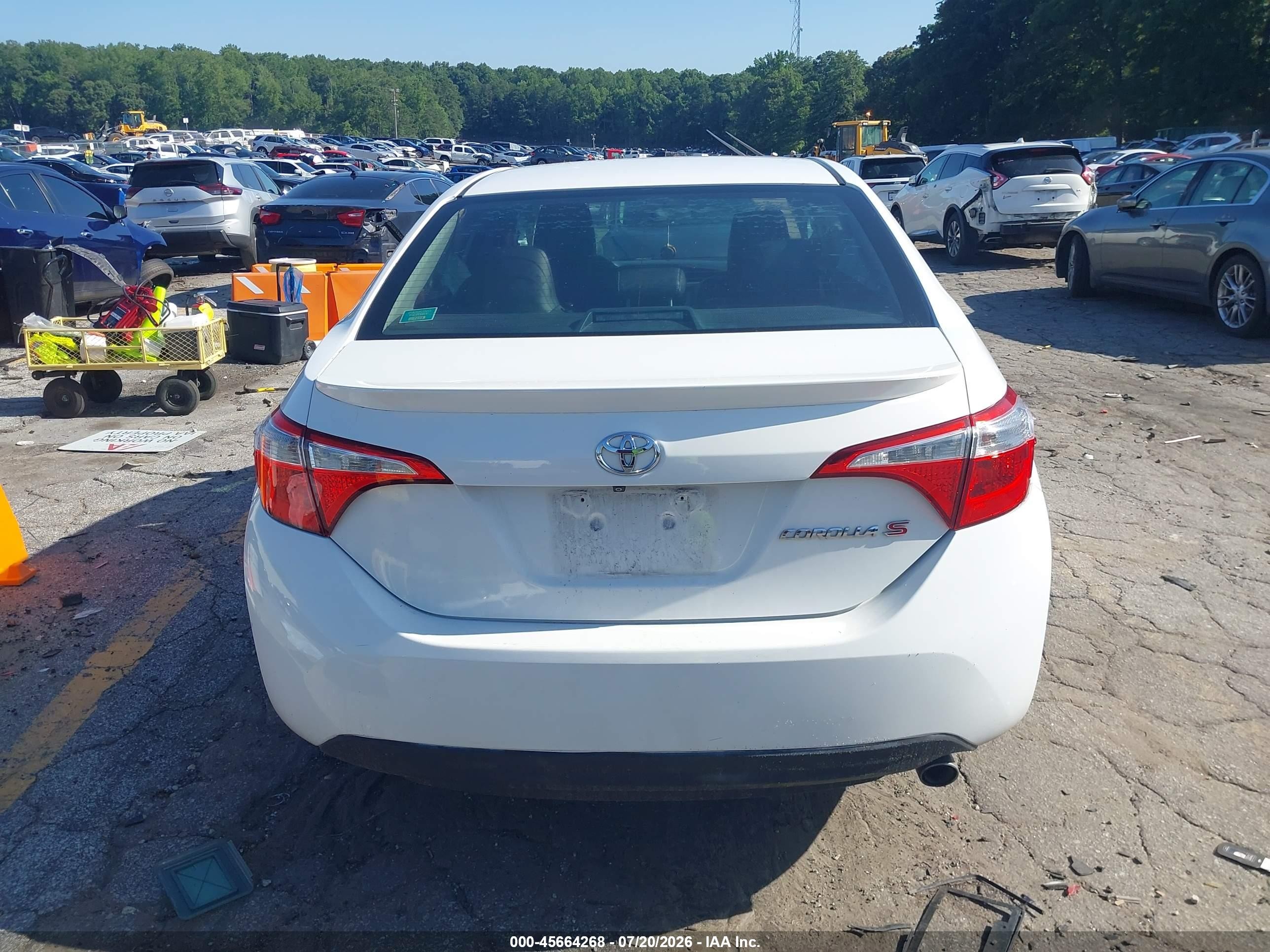 2014 Toyota Corolla S Plus Белый vin: 2T1BURHE2EC044032