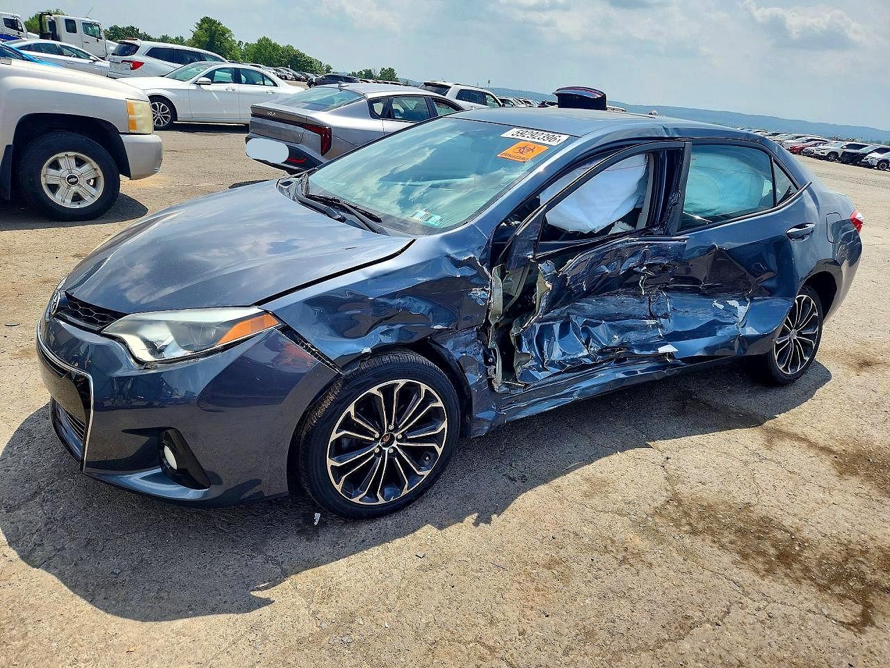 2014 Toyota Corolla S Premium Gray vin: 2T1BURHE2EC054057